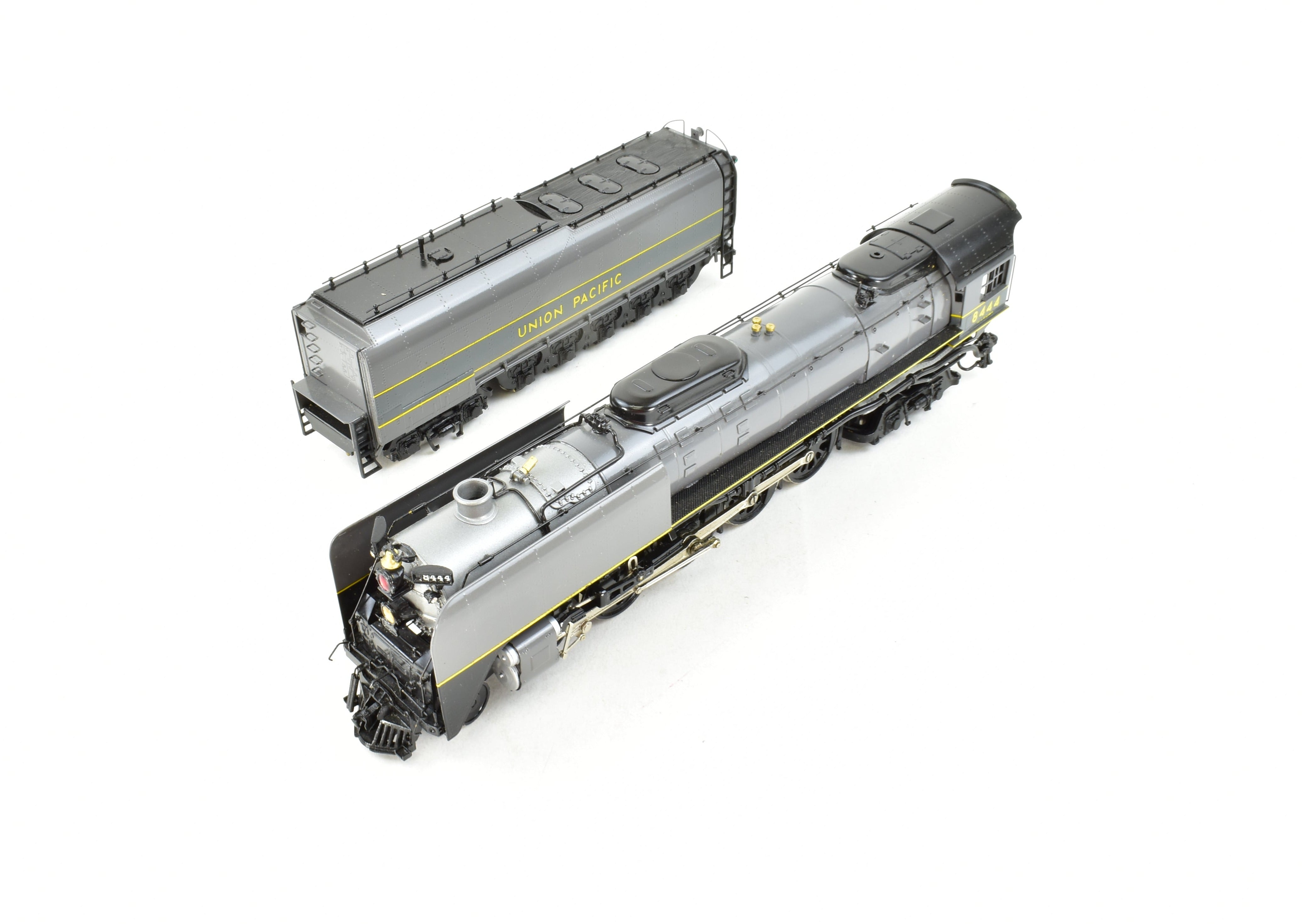 HO Scale Brass Model Train by Westside Model Co. - Union Pacific Class FEF - 2 4 - 8 - 4 Professionally Painted Locomotive No. 8444