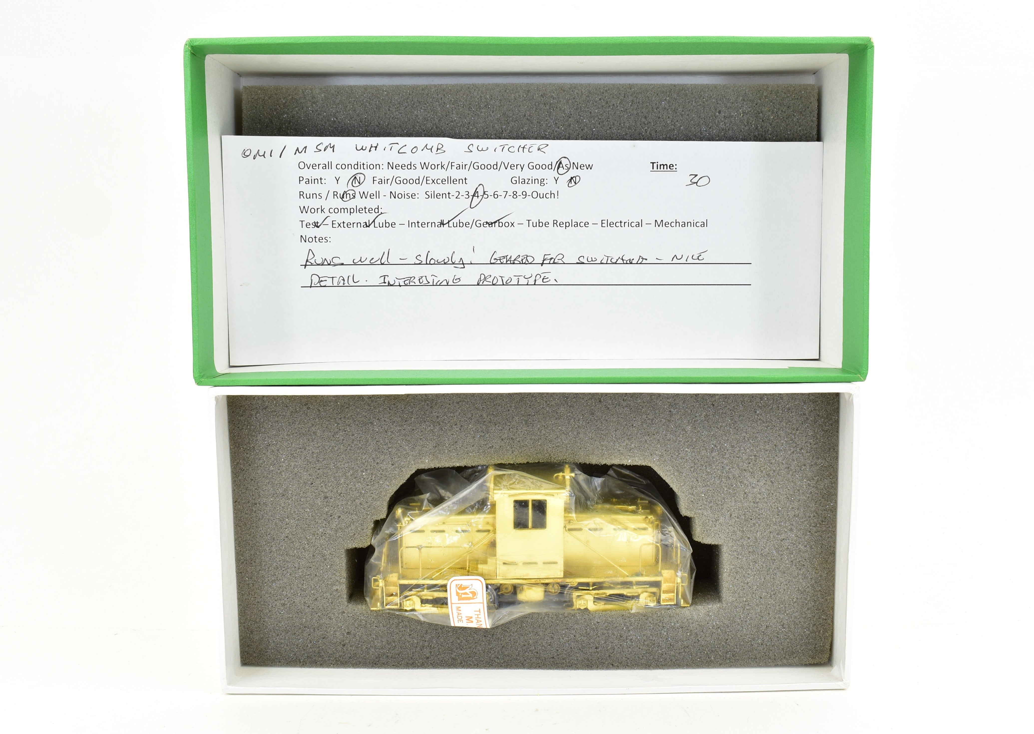 HO Brass Ann Arbor Whitcomb Switcher by Overland Models Inc.