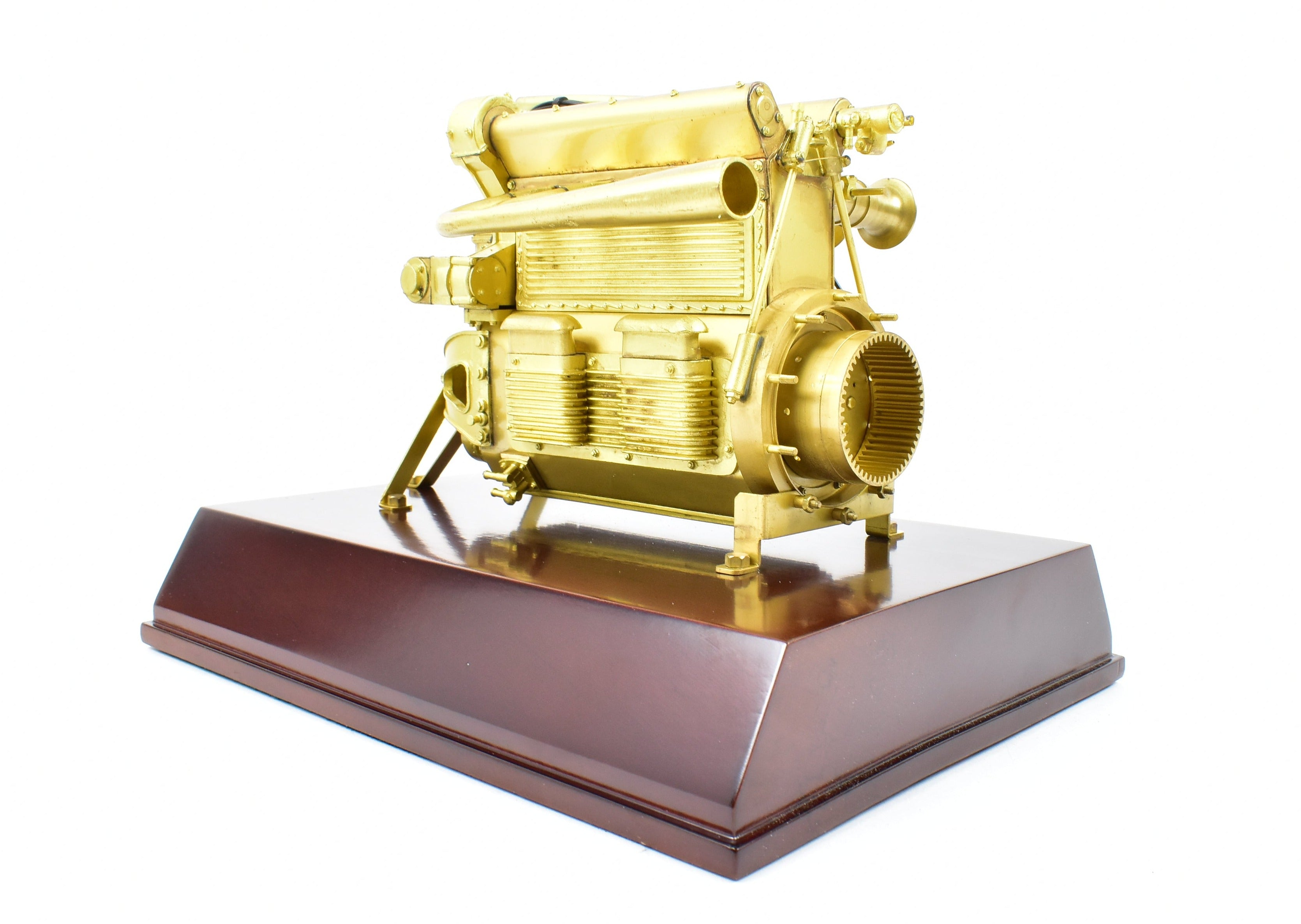 1:5 Scale Vintage Brass Offenhauser Racing Engine Static Model without Original Box