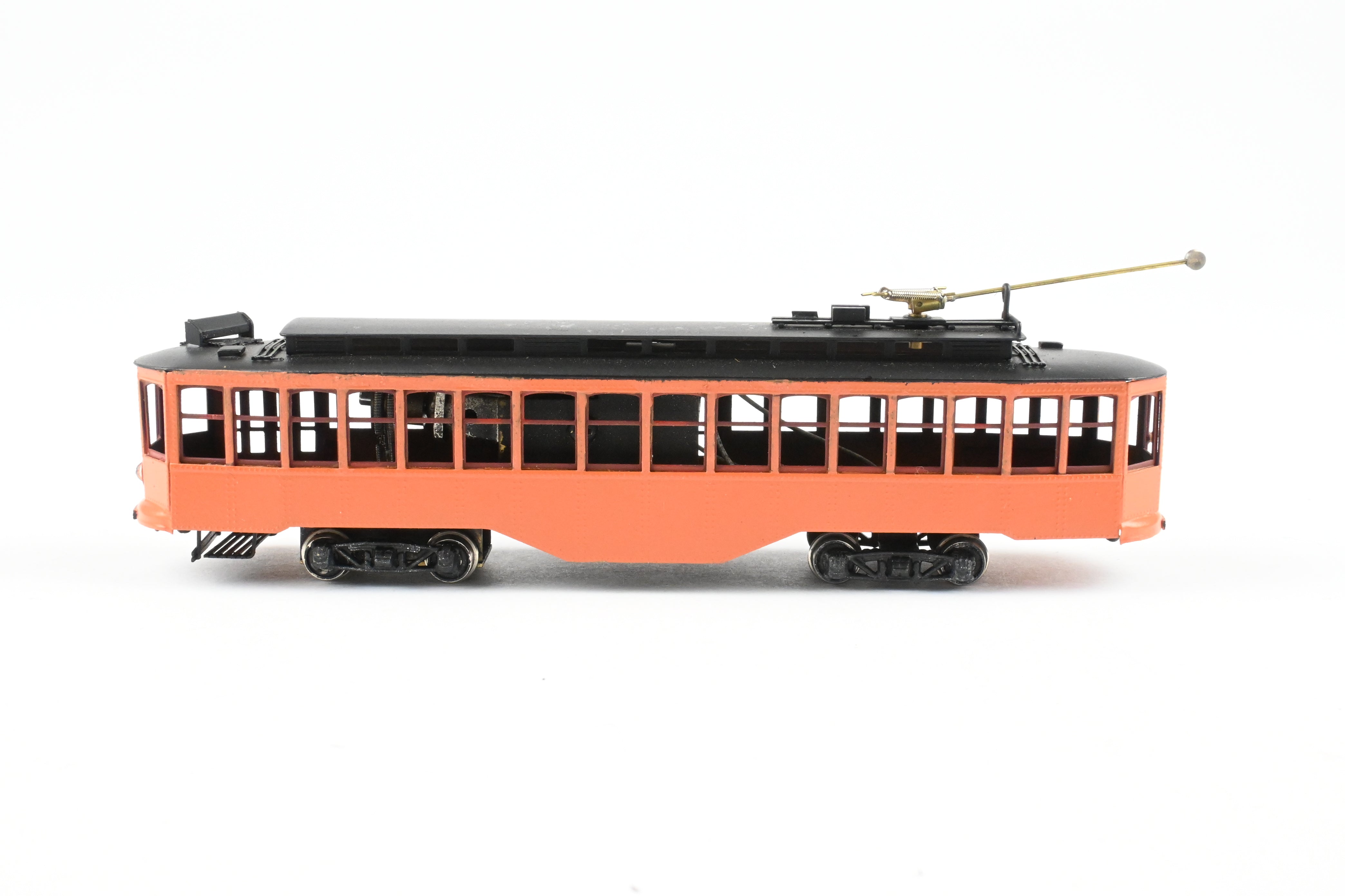 HO Scale Brass Fairfield Models Pittsburgh Railway Co. Single Ended Jones Trolley Car CP Unlettered, Collectible Model Train