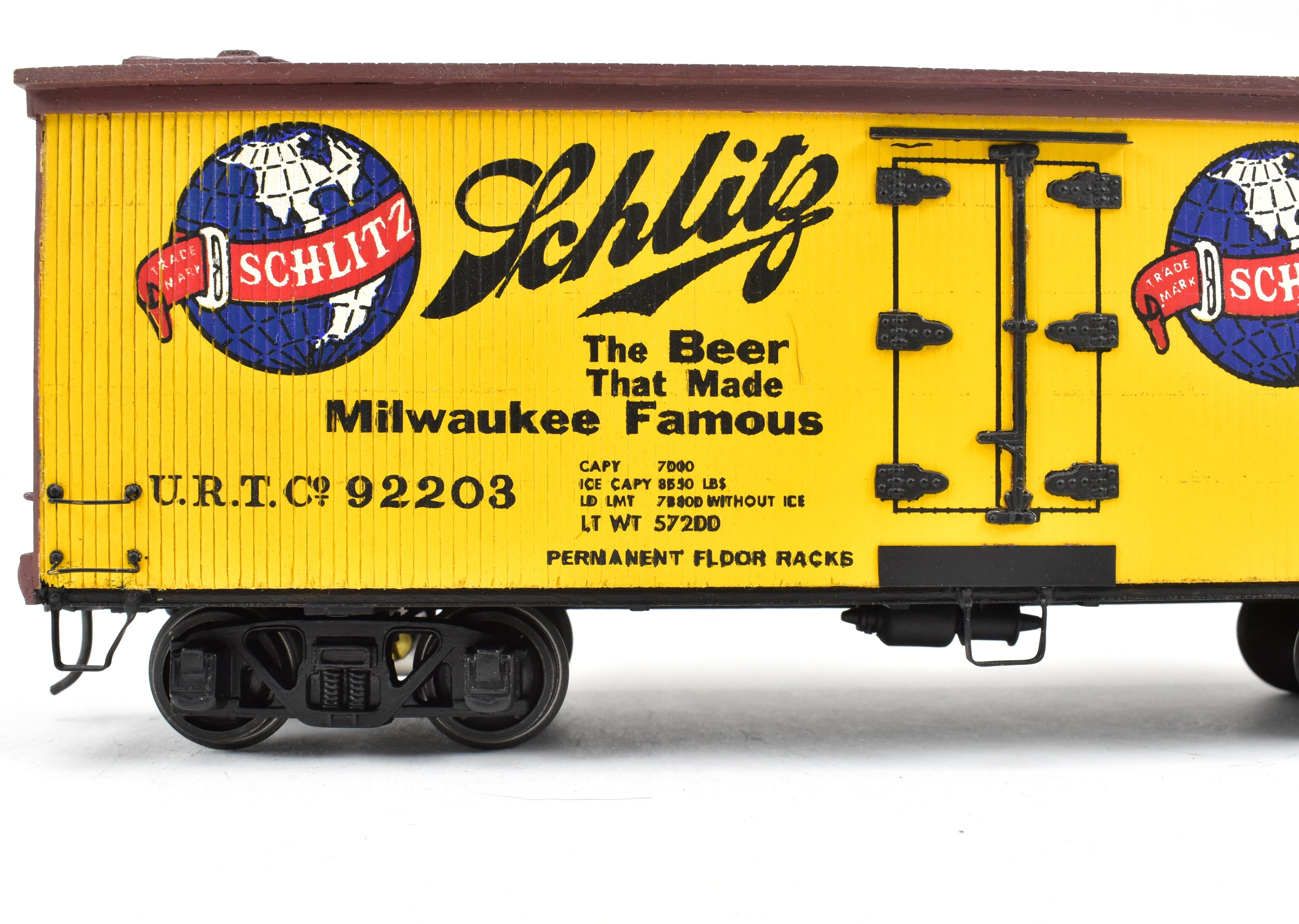 O Scale 36' Wood Beer Reefers: Schlitz & Old Heidelberg - 2 Professionally Built & Painted Models