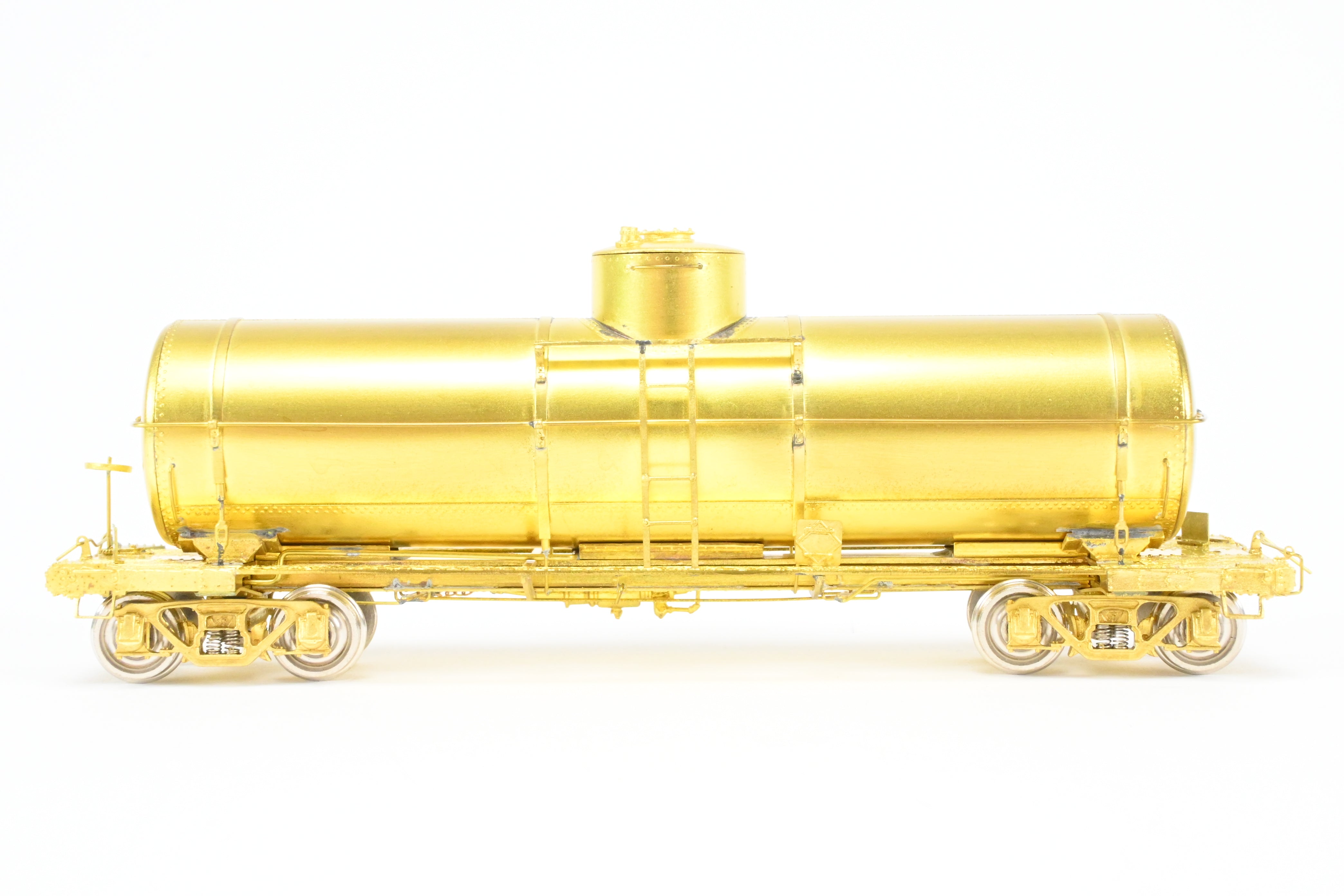HO Scale Brass OMI - Overland Models, Inc. Union Tank Lines 10,000 Gallon Single - Dome Uninsulated Tank Car of Various Roads, Model Built in 1990s by Ajin in Korea