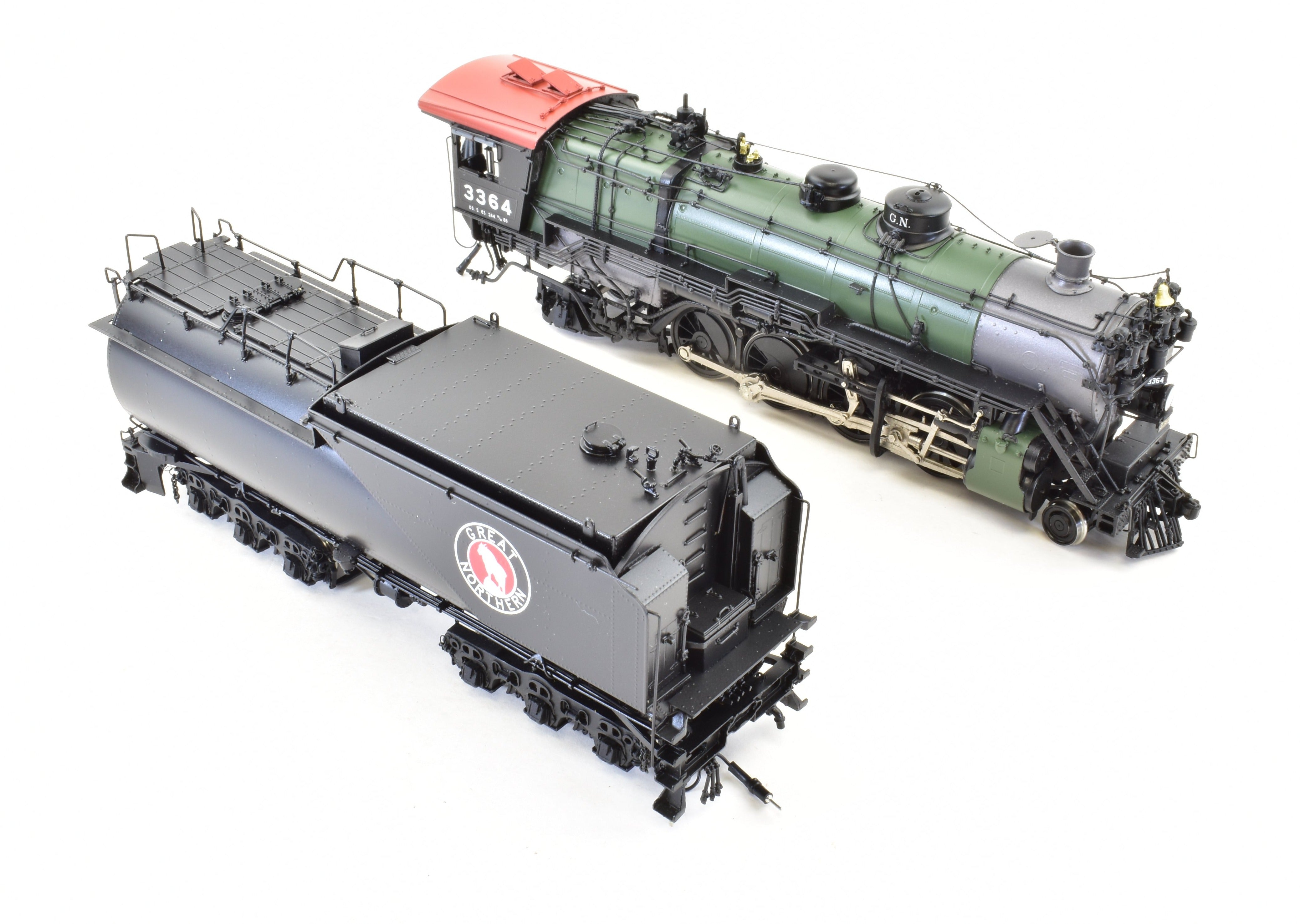 HO Scale Brass Model Train Engine - W&R Enterprises Great Northern O - 6 2 - 8 - 2 Version 2, FP #3364