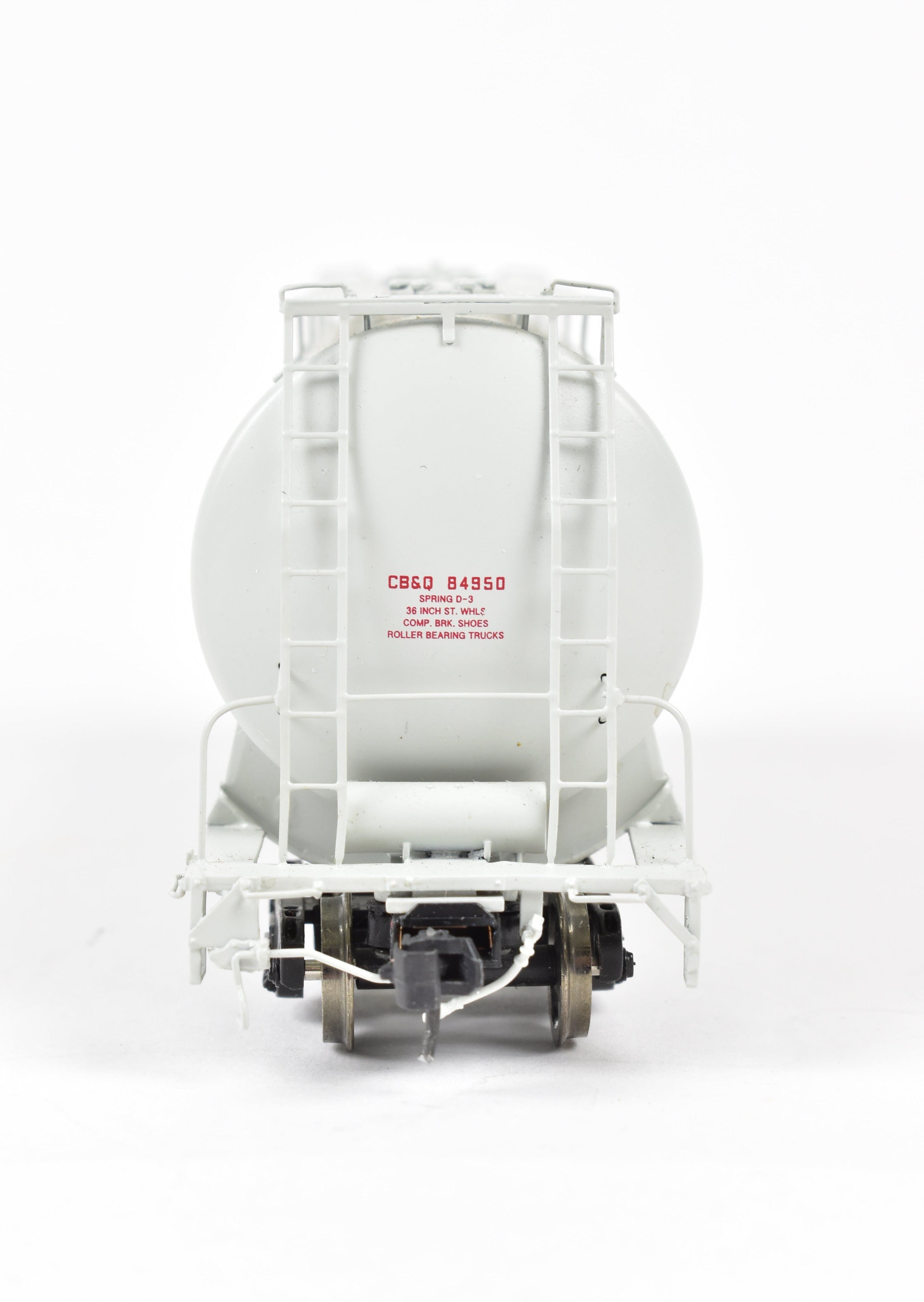 High - Quality HO Scale Brass Construction CON Railway Classics CB&Q - Burlington Route GATX Pressure Slide Whale Belly Cement Hopper Model FP CB&Q 84950