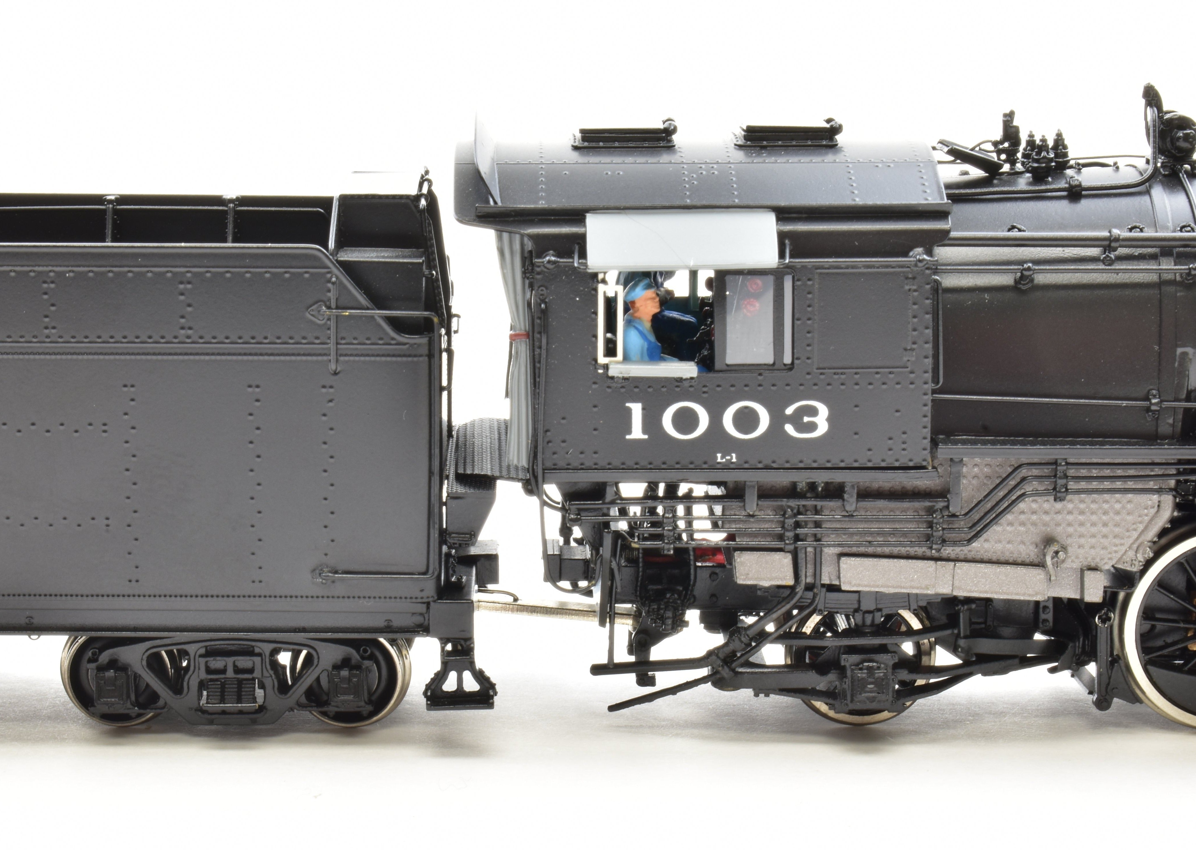 HO Scale Brass Division Point Soo Line Mikado 2-8-2 Locomotive Model #1003 from the 1940s Era