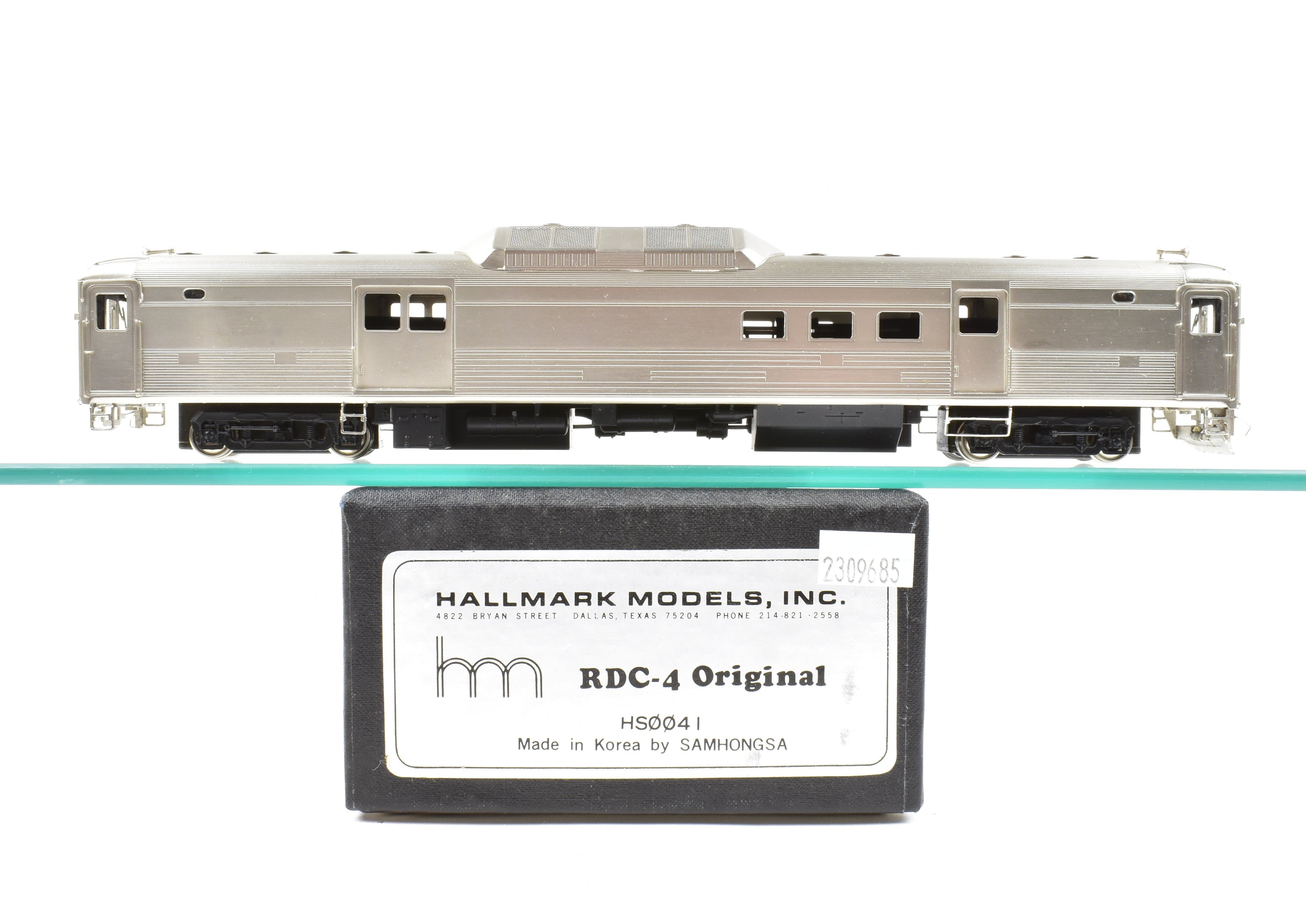 1985 HO Scale Brass Hallmark Budd RDC - 4 Rail Diesel Car Model
