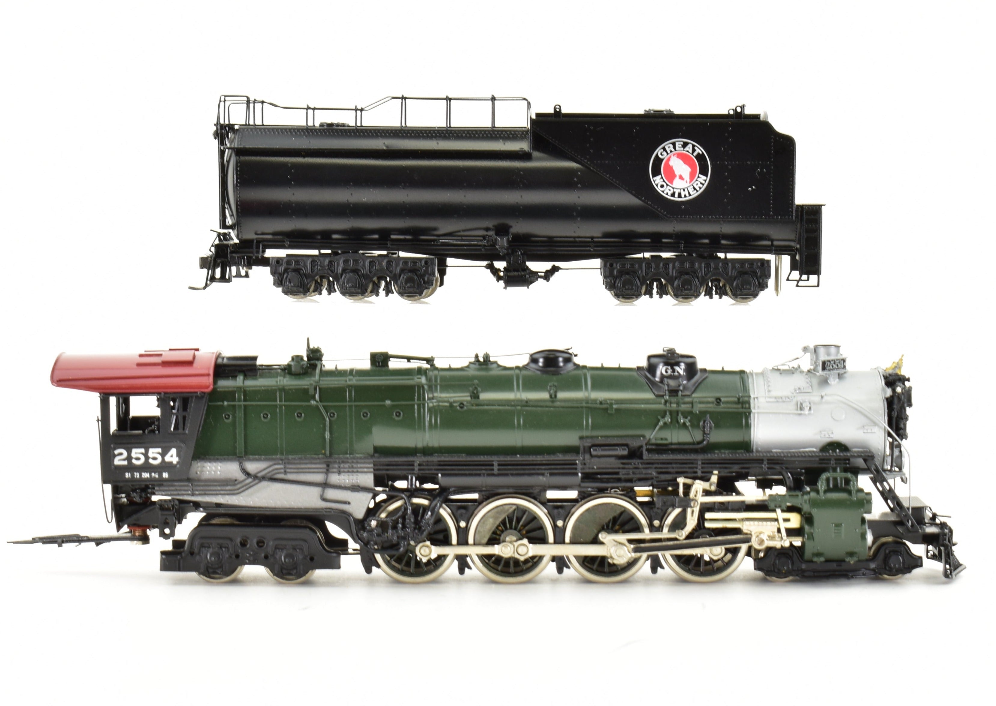 HO Scale Brass Model Train - Tenshodo Great Northern 4-8-4 Class S-1 FP Crown, 1979 Production Run