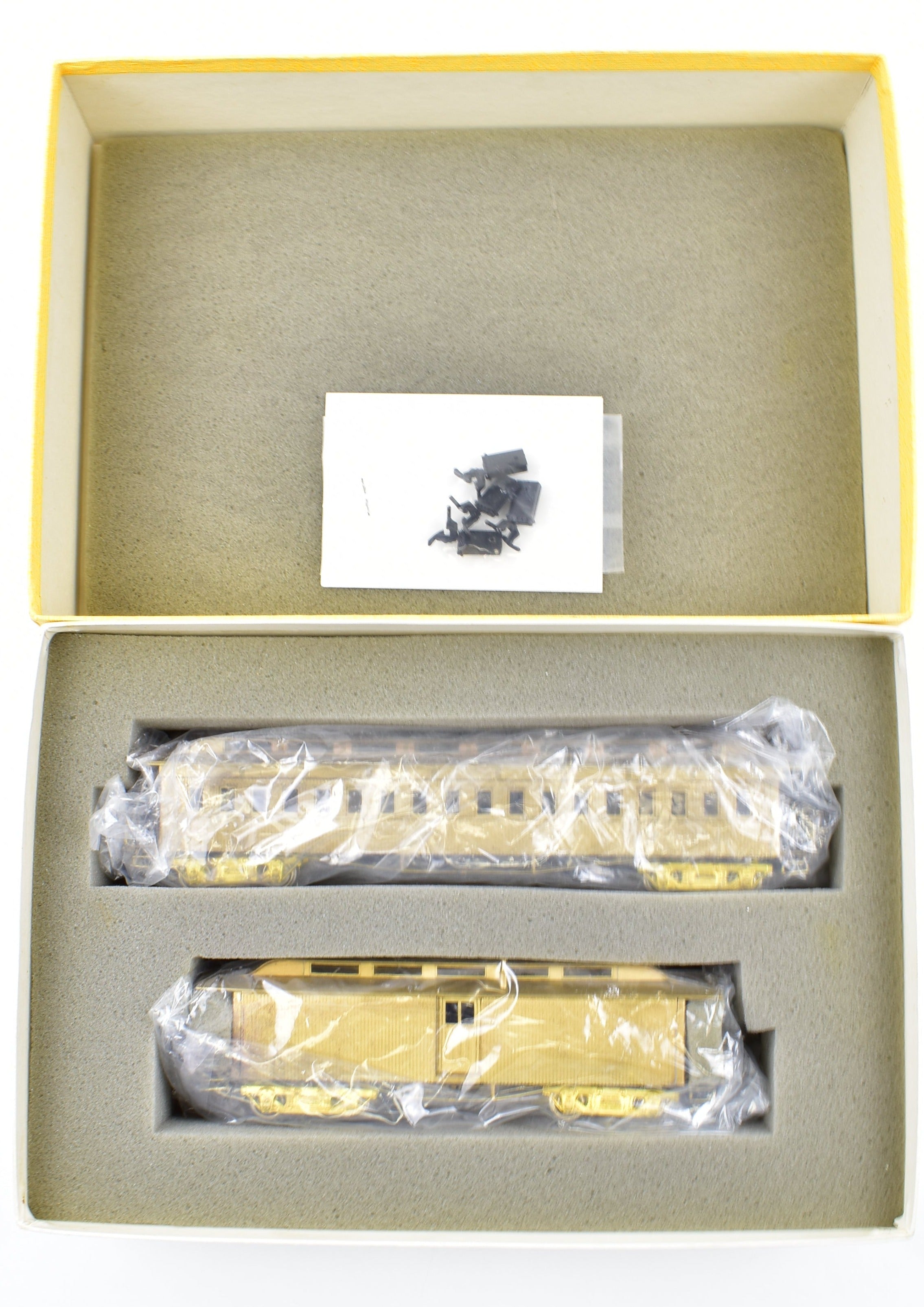 HO Scale Brass Gem Models Collectible Central Pacific Promontory Two - Car Set for Model Train Enthusiasts