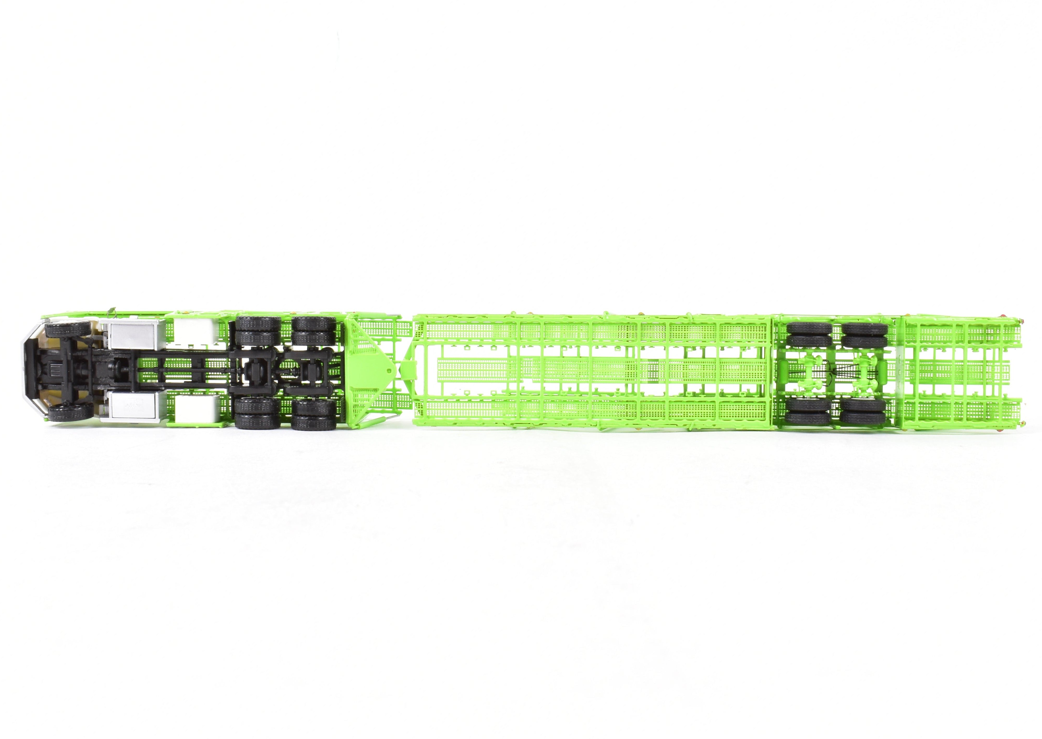 HO Scale Brass Commercial Allied Systems Auto Carrier Tractor Model No. 5275 by Lonestar Models with Factory Green Paint Finish