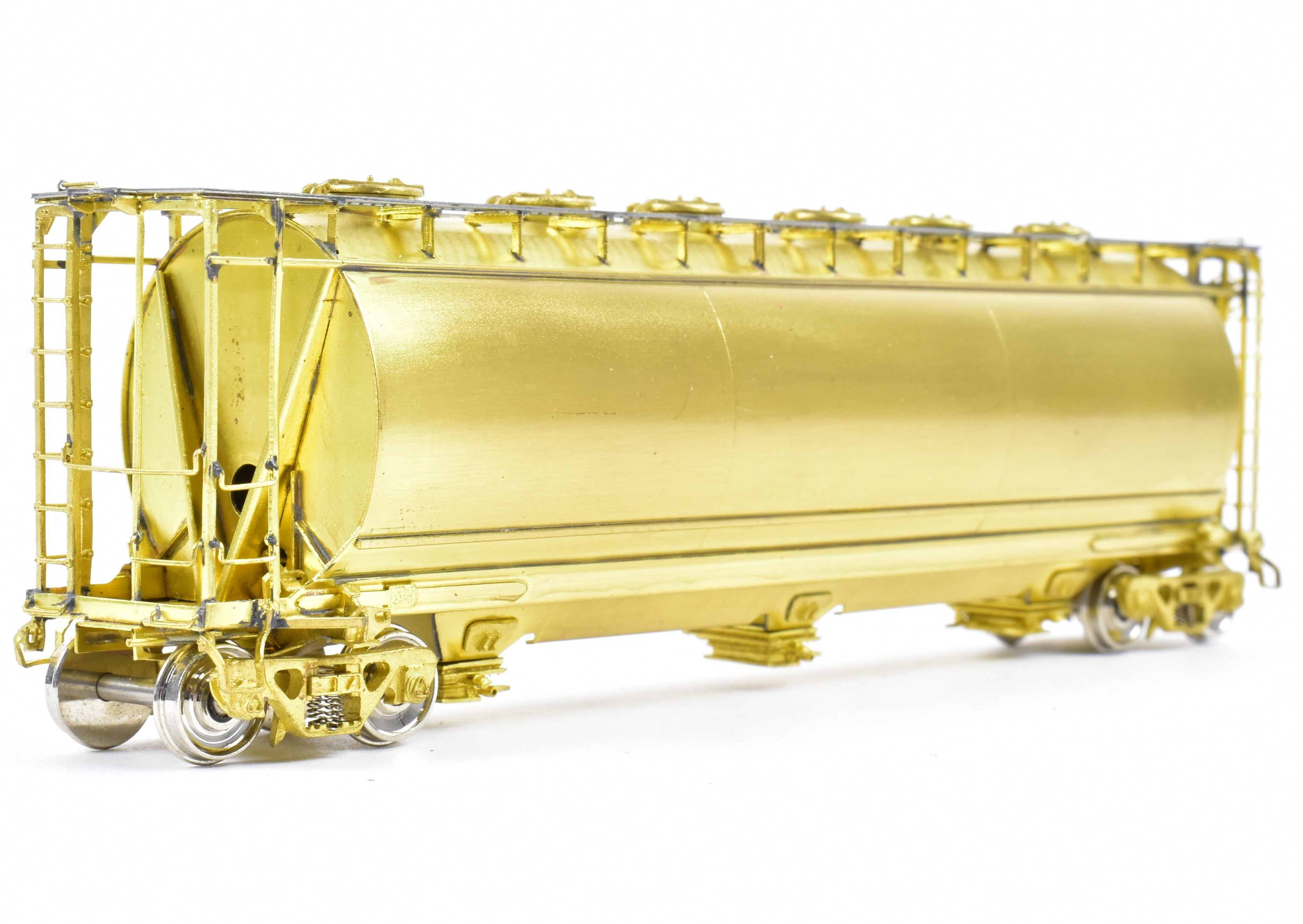 HO Scale Brass Model Train - OMI (Overland Models, Inc.) CB&Q - Burlington Route ACF Cylindrical Covered Hopper for Model Railroad Enthusiasts