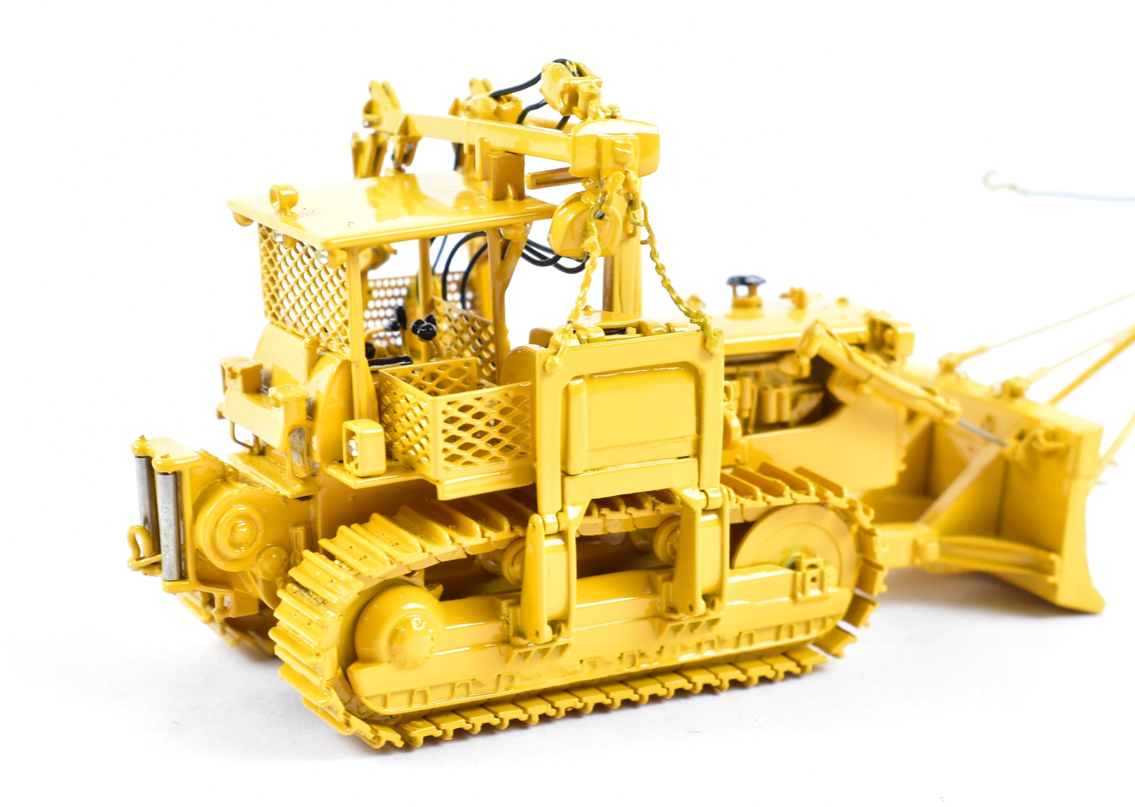 HO Brass OMI Overland D&RGW Pipe Laying Dozer FP in Factory Yellow