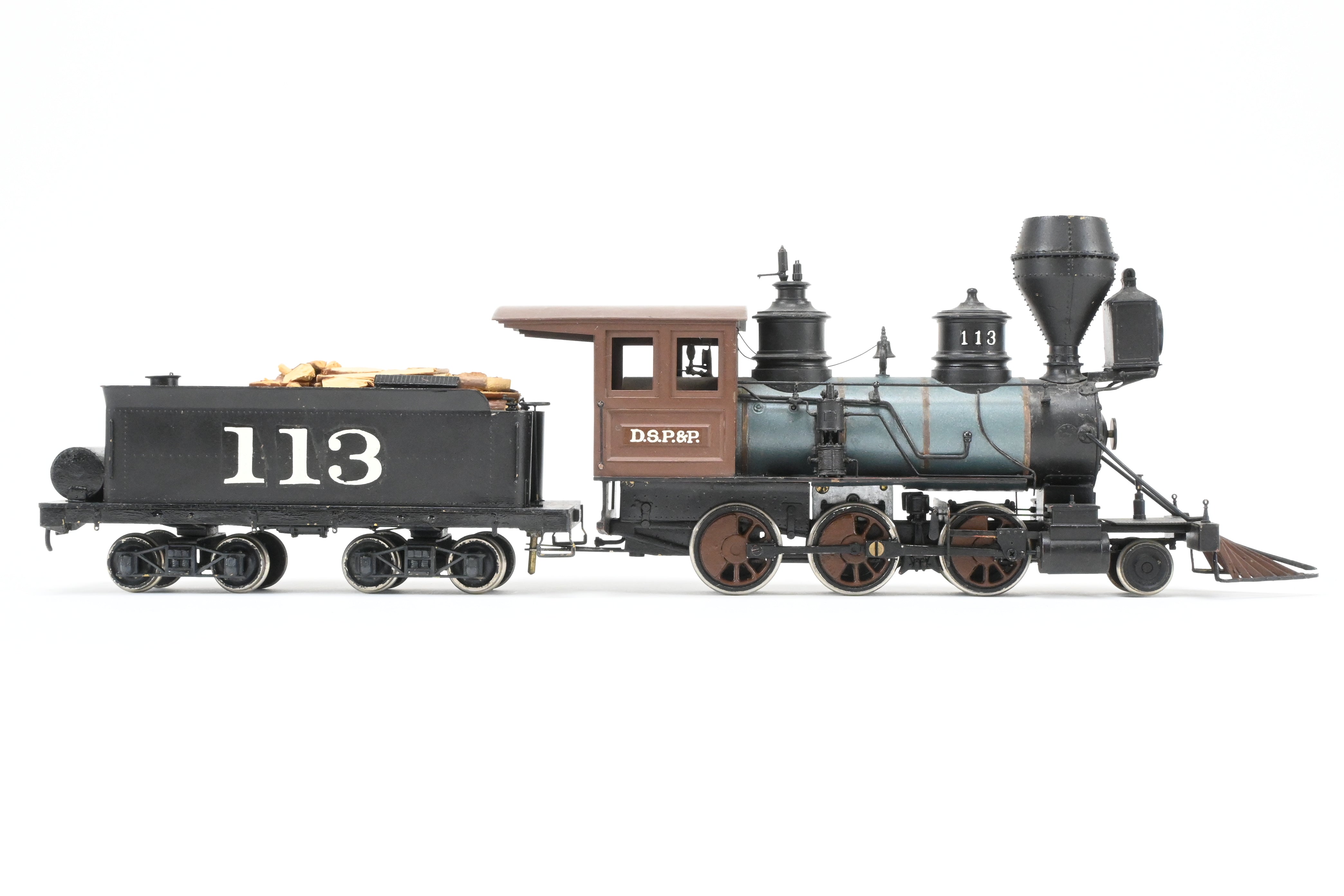 Upgraded Brass Balboa 2-6-0 Cook CP #113 Model with Can Motor