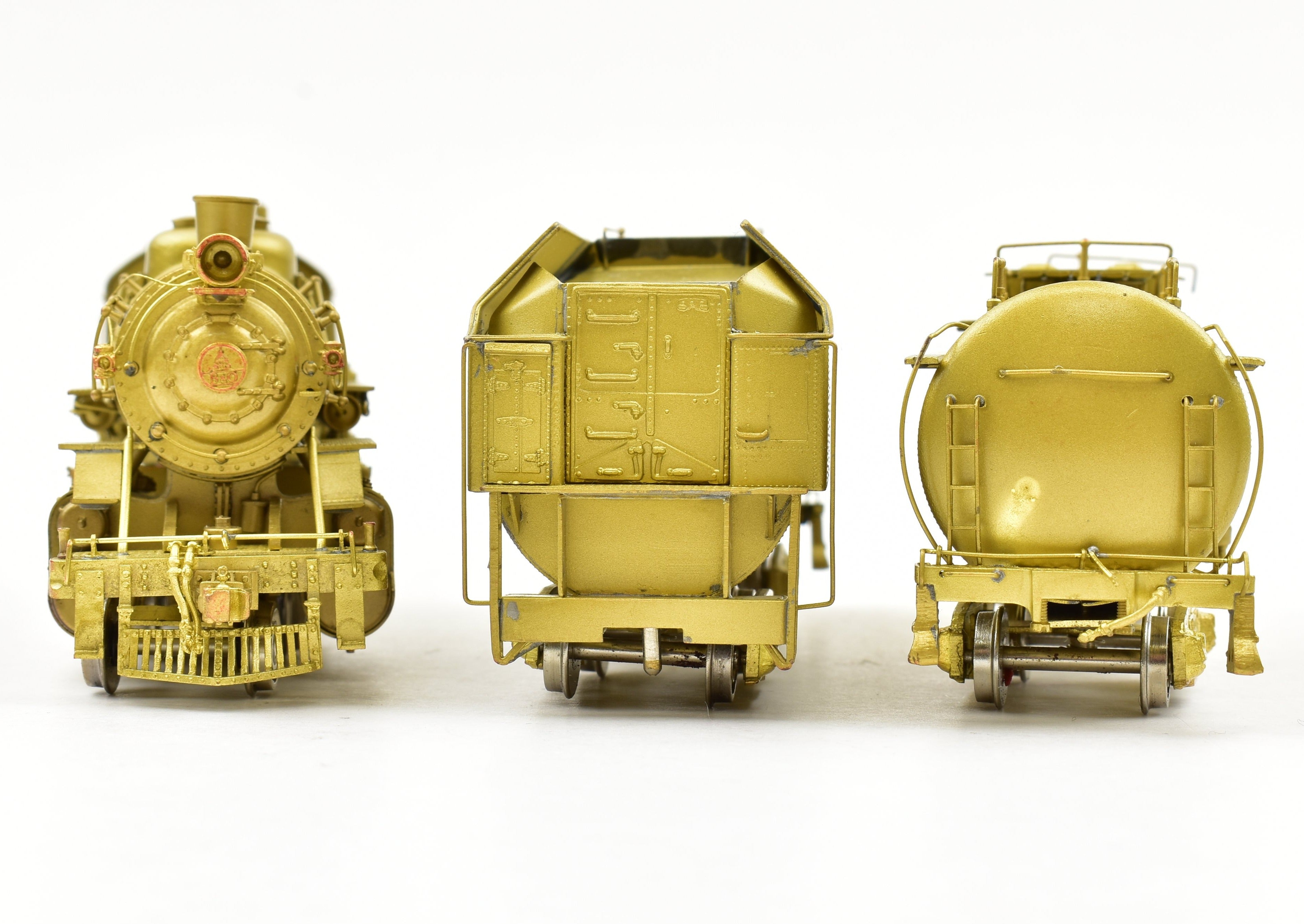 HO Scale Brass Model Train - Westside Model Co. Baltimore & Ohio Q - 4b 2 - 8 - 2 Mikado Steam Locomotive With Auxiliary Tender