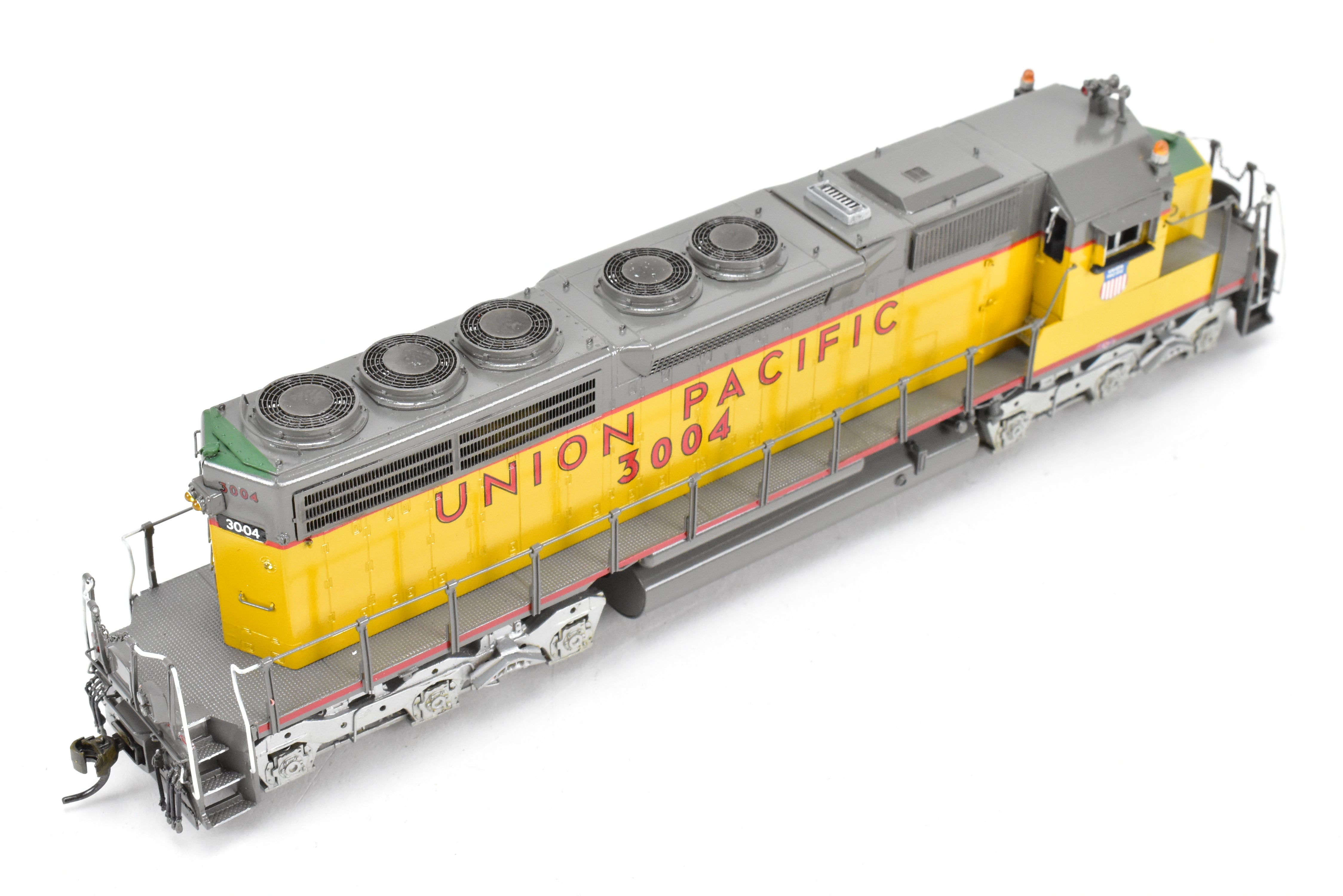 HO Scale Brass Model Train - Overland Models Inc. Union Pacific EMD SD40 Low Hood Locomotive Custom Painted as No. 3004