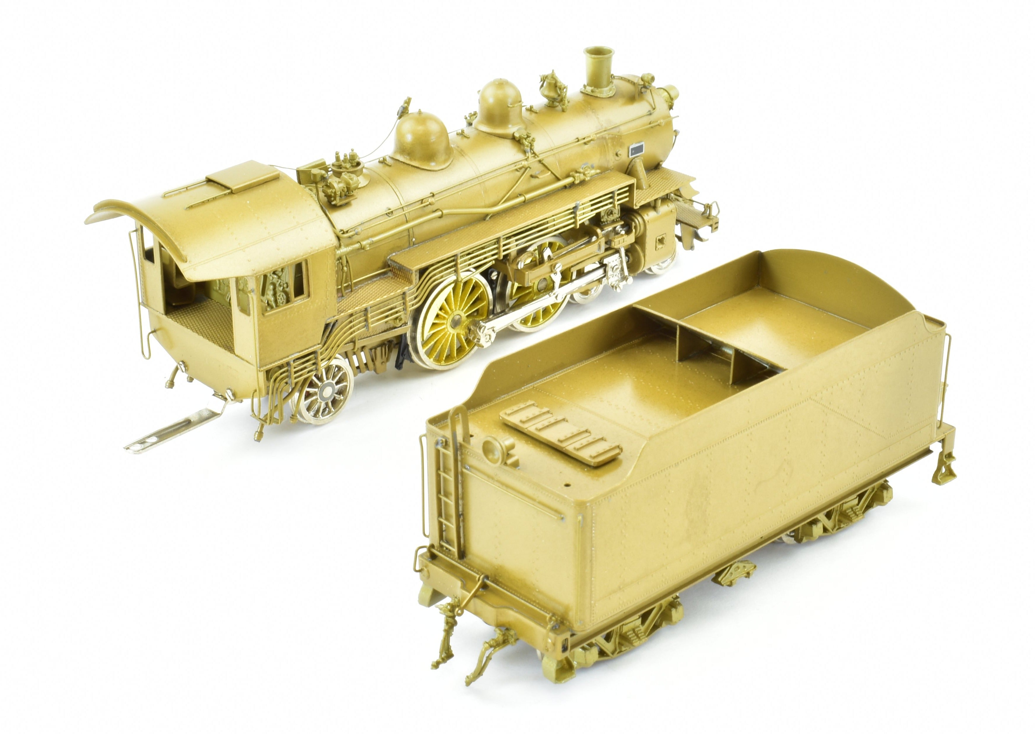 HO Scale Brass Model Train - Overland Models, Inc. Chesapeake & Ohio A - 16 4 - 4 - 2 Atlantic Locomotive by J.P. Models