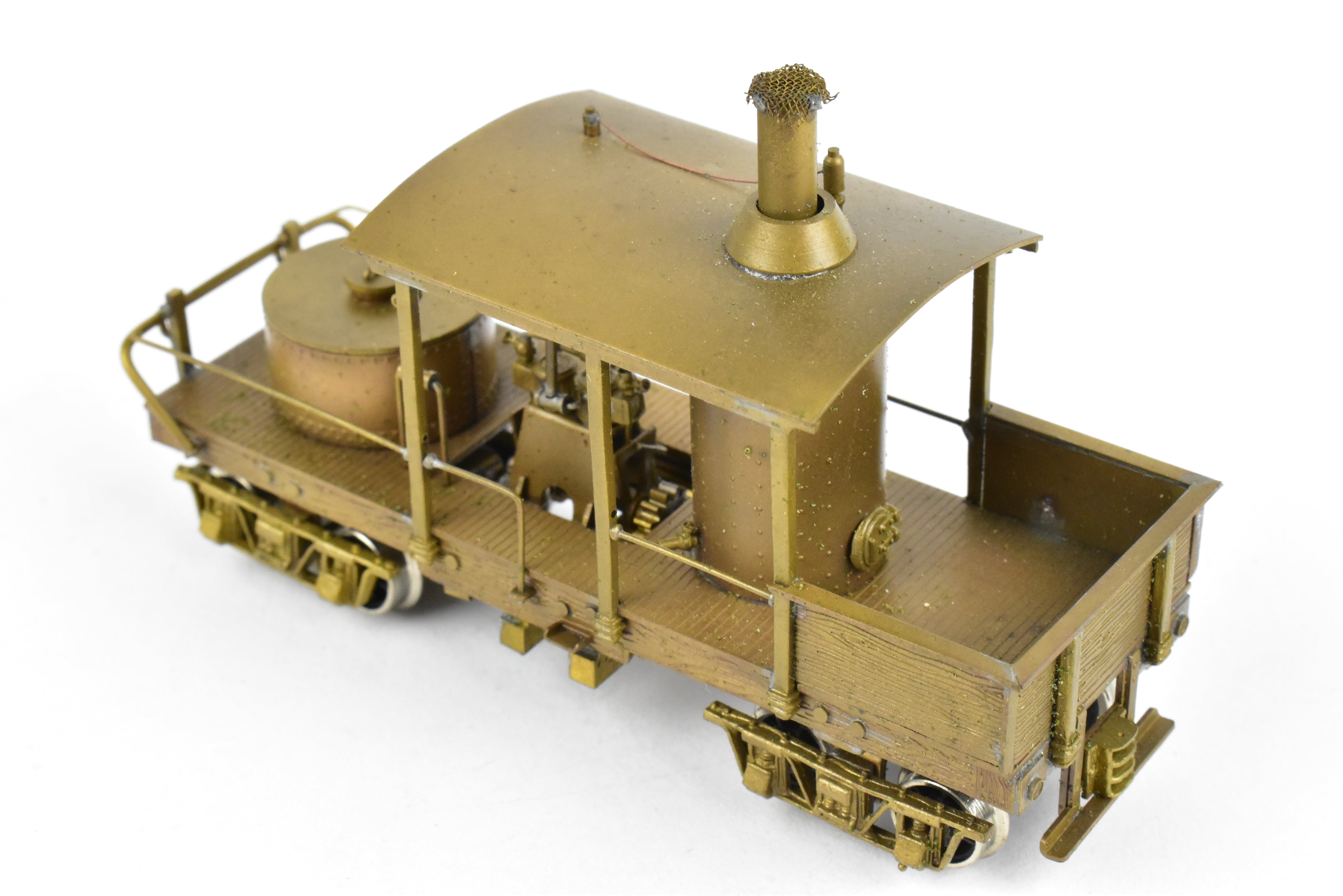 HO Scale Brass NWSL 12-Ton Climax Vertical Boiler Logging Locomotive