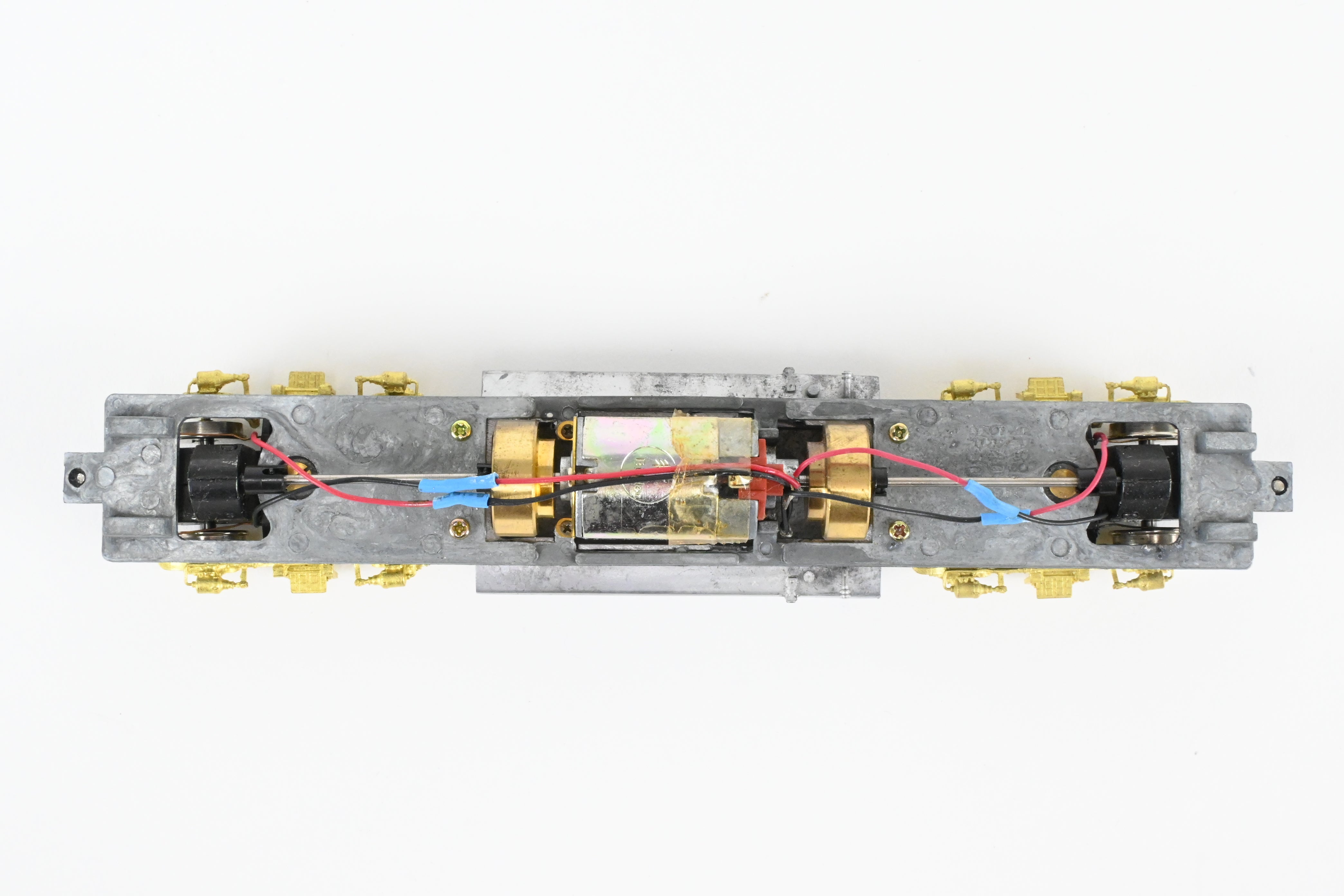HO Scale Brass Athearn EMD GP40 - 2 Model Train Drive Systems with Blomberg B Trucks and Large Fuel Tank from Overland Models Inc. for Various Roads