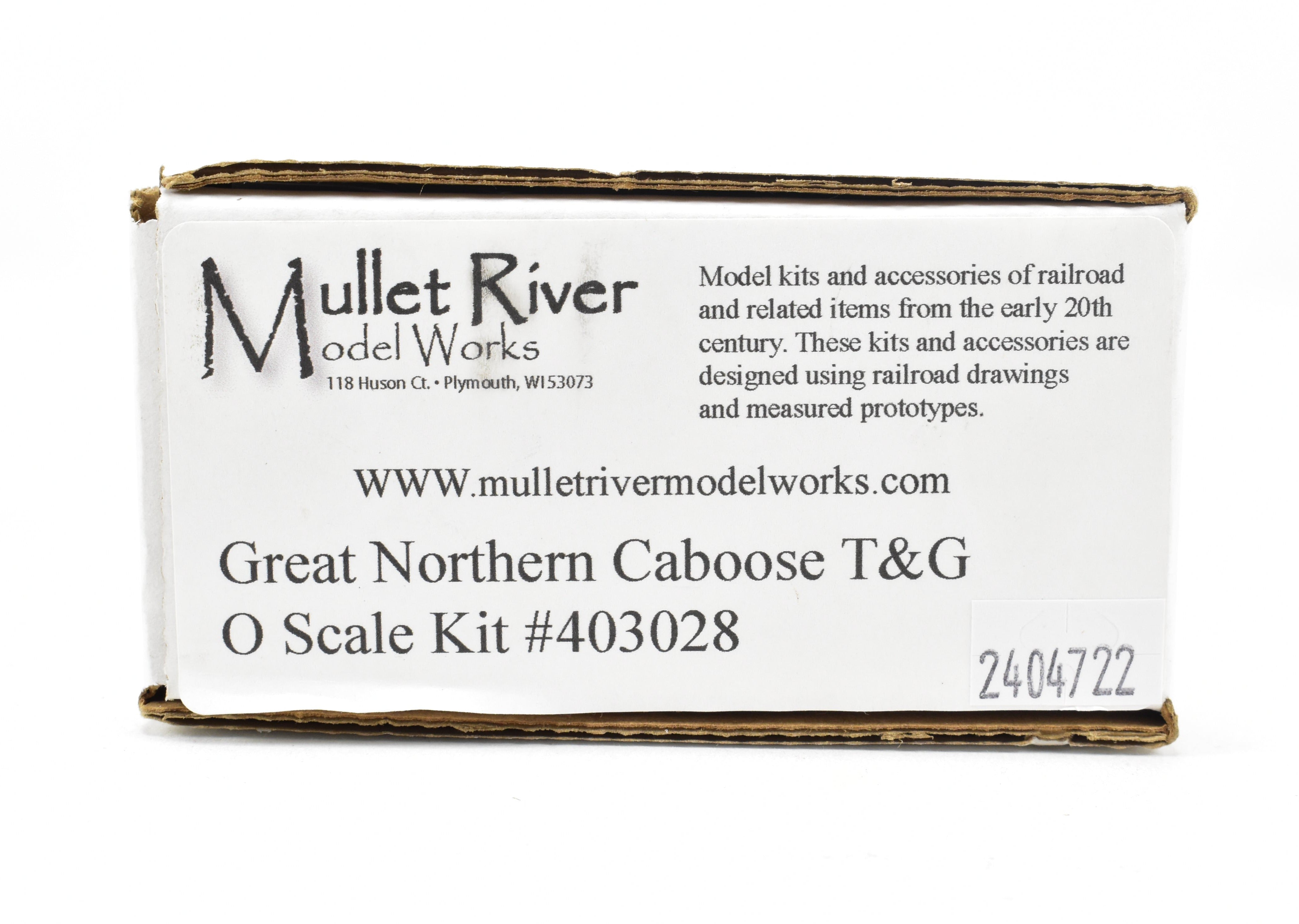 O Scale GN - Great Northern Tongue & Groove Siding Caboose Kit Partially Built by Mullet River