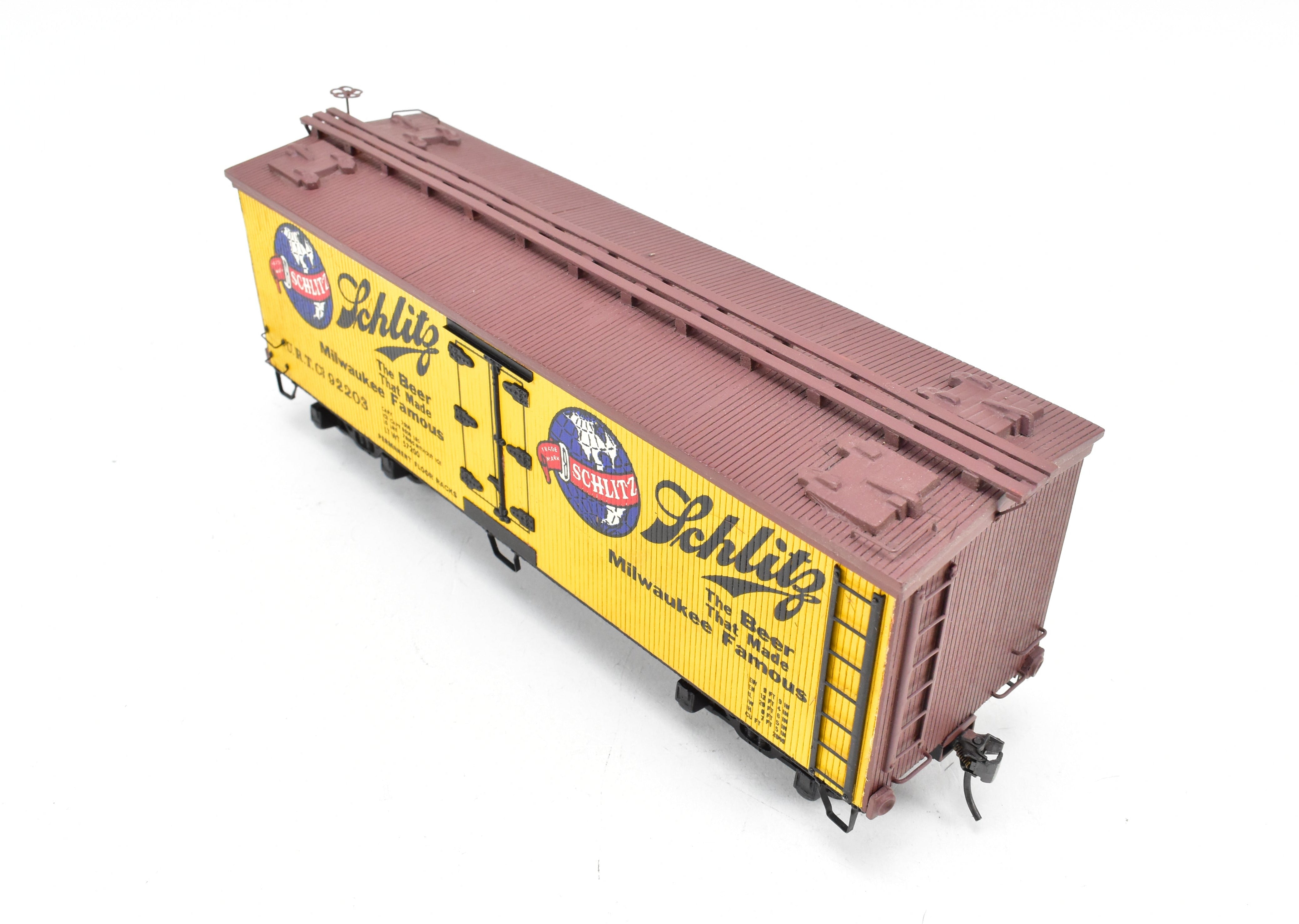 O Scale 36' Wood Beer Reefers: Schlitz & Old Heidelberg - 2 Professionally Built & Painted Models