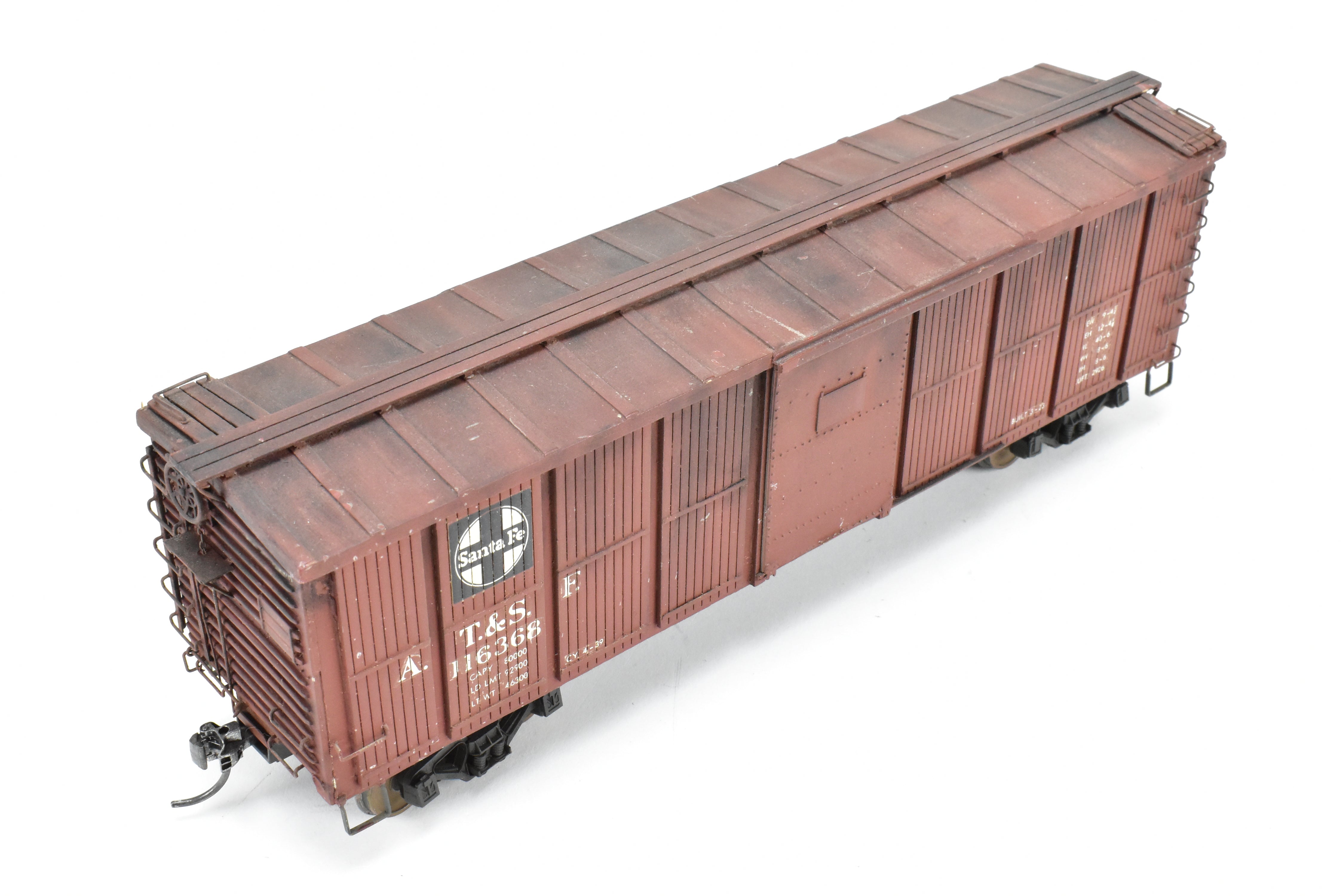 O Scale Chooch Resin ATSF - Santa Fe 40' Wood Boxcar Pro-built #116368