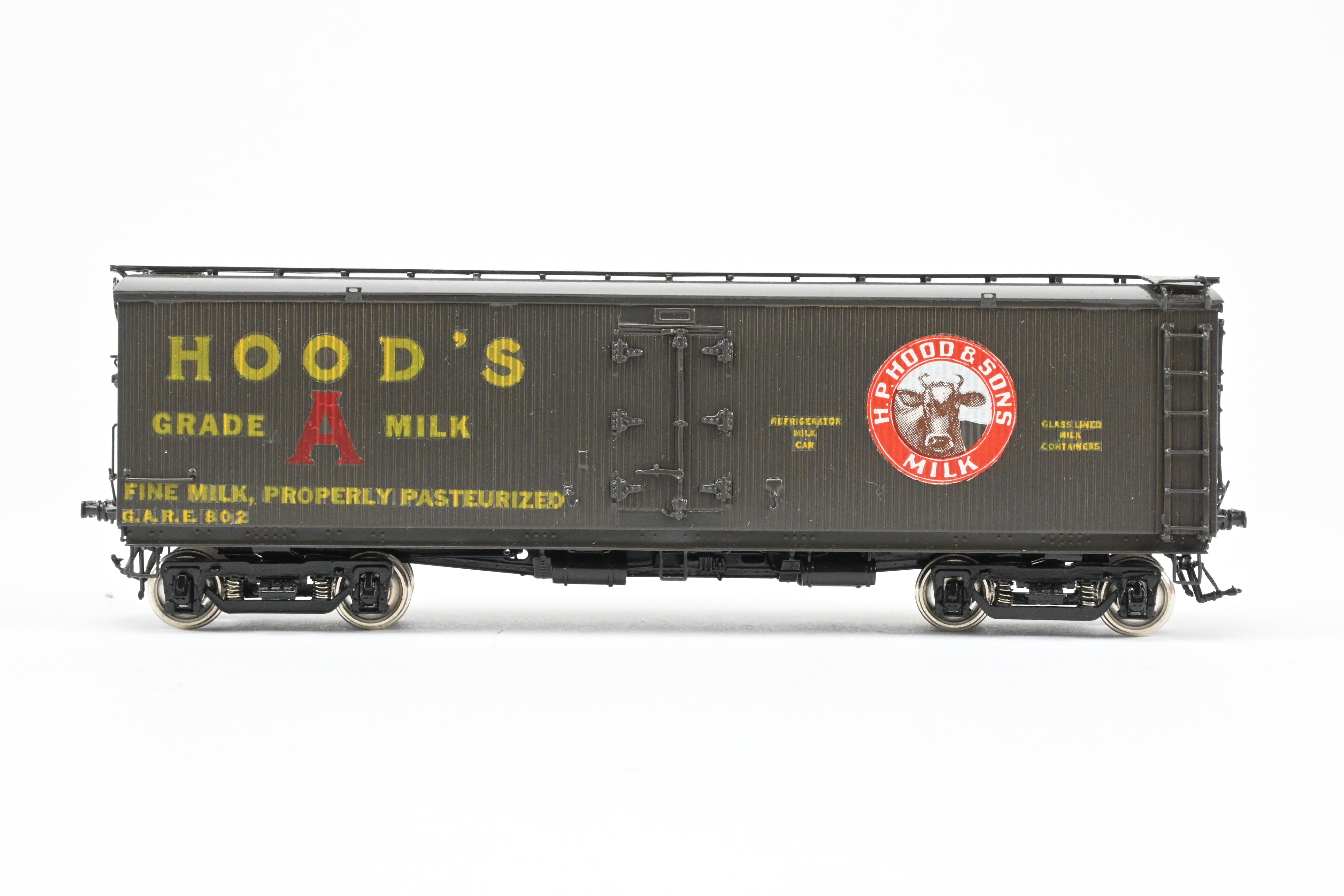 HO Brass Precision Scale Co. 41' Pfaudler Wood Sheath Milk Tank Car Hoods FP No. 802