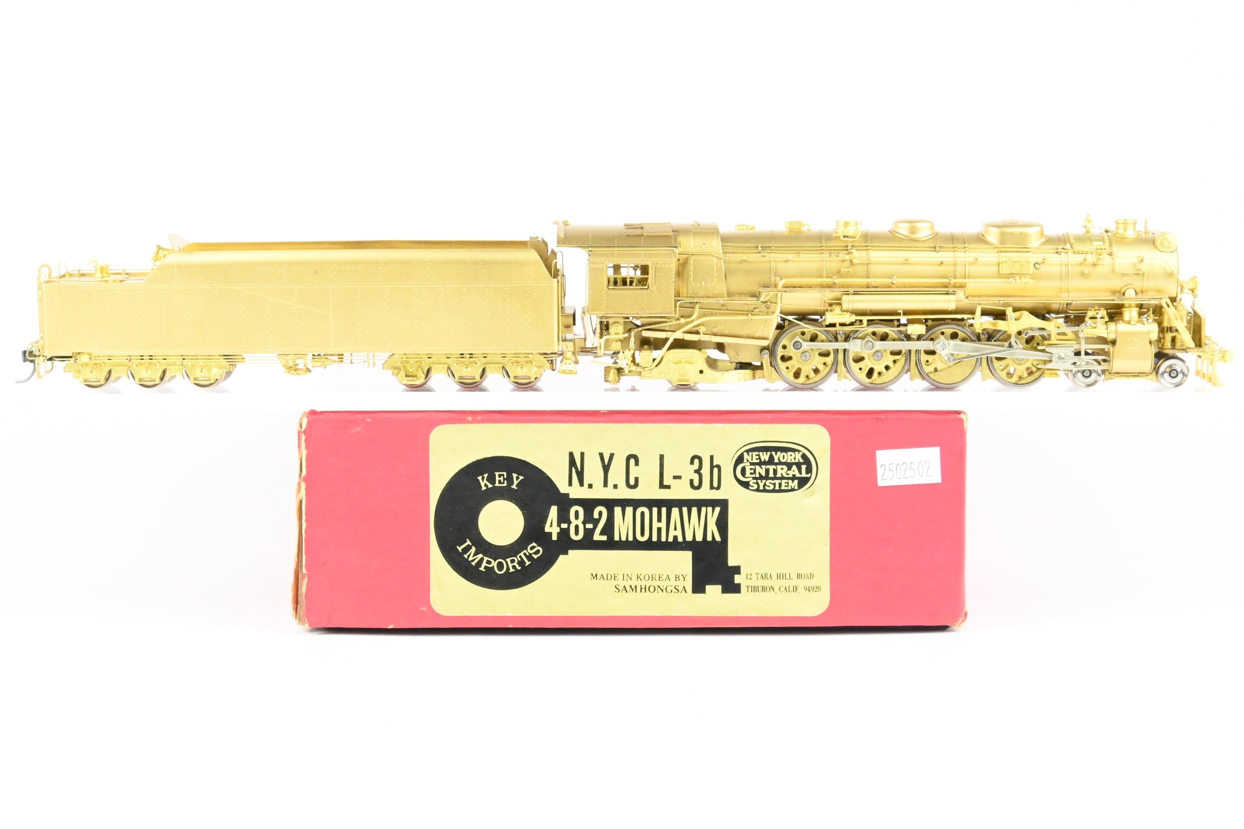 1983 HO Brass Key Imports NYC New York Central L-3b 4-8-2 Mohawk Model