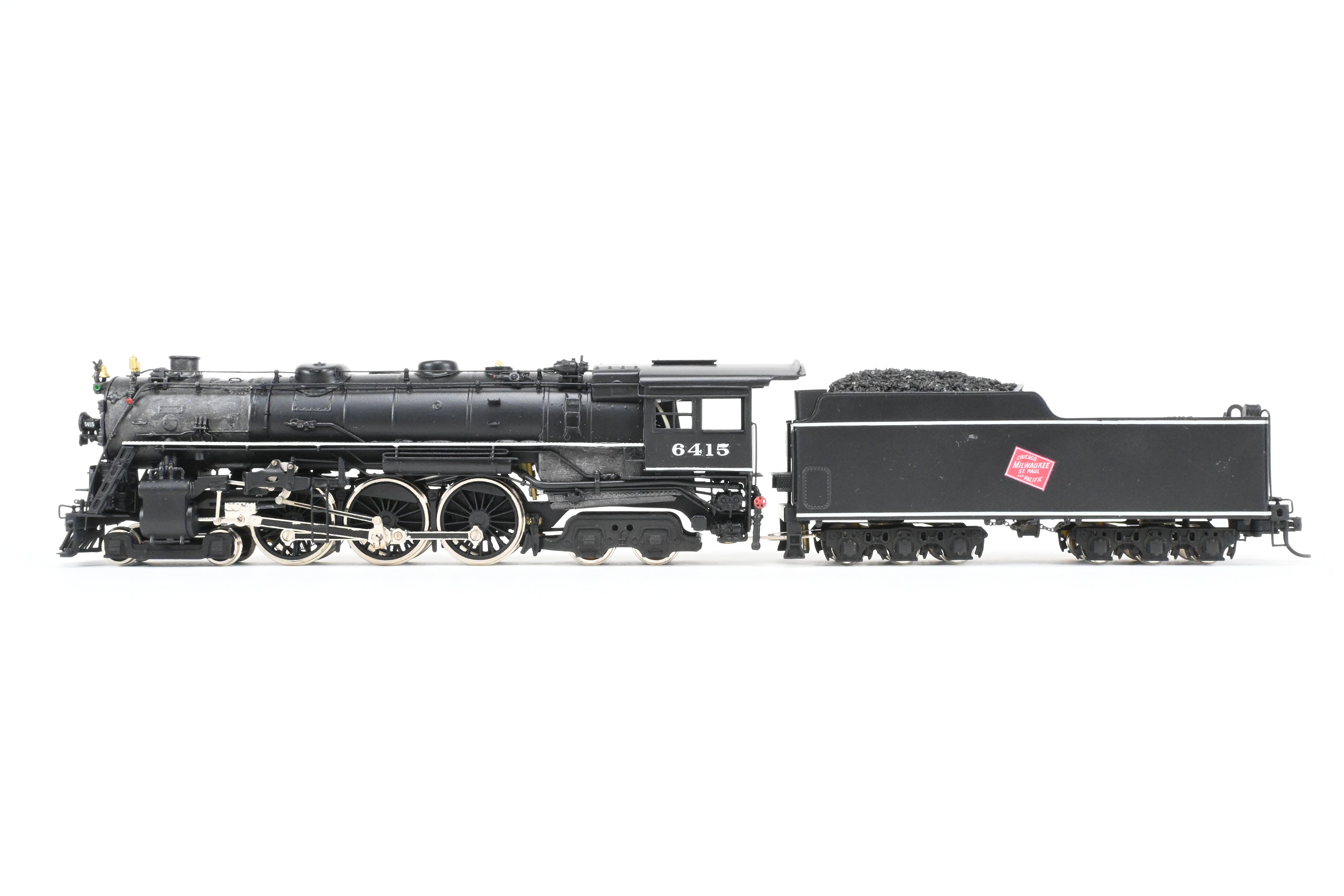 High - Quality HO Scale Brass Pacific Fast Mail (PFM) - United Milwaukee Road F - 6 Baltic 4 - 6 - 4 Professionally Painted Model Locomotive #5415