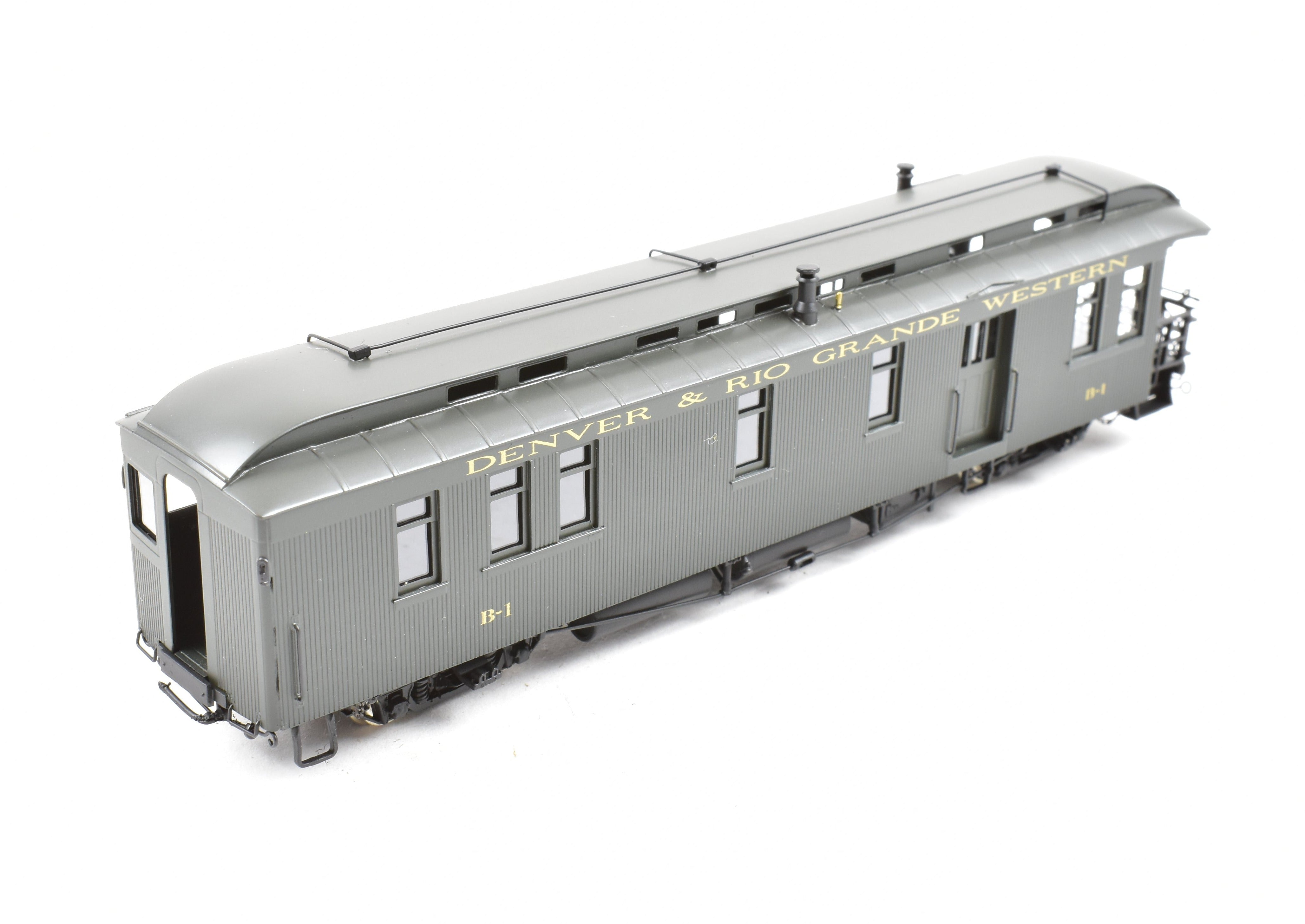 1999 HOn3 Brass Berlyn D&RGW Denver & Rio Grande Western B-1 FP Business Car Model