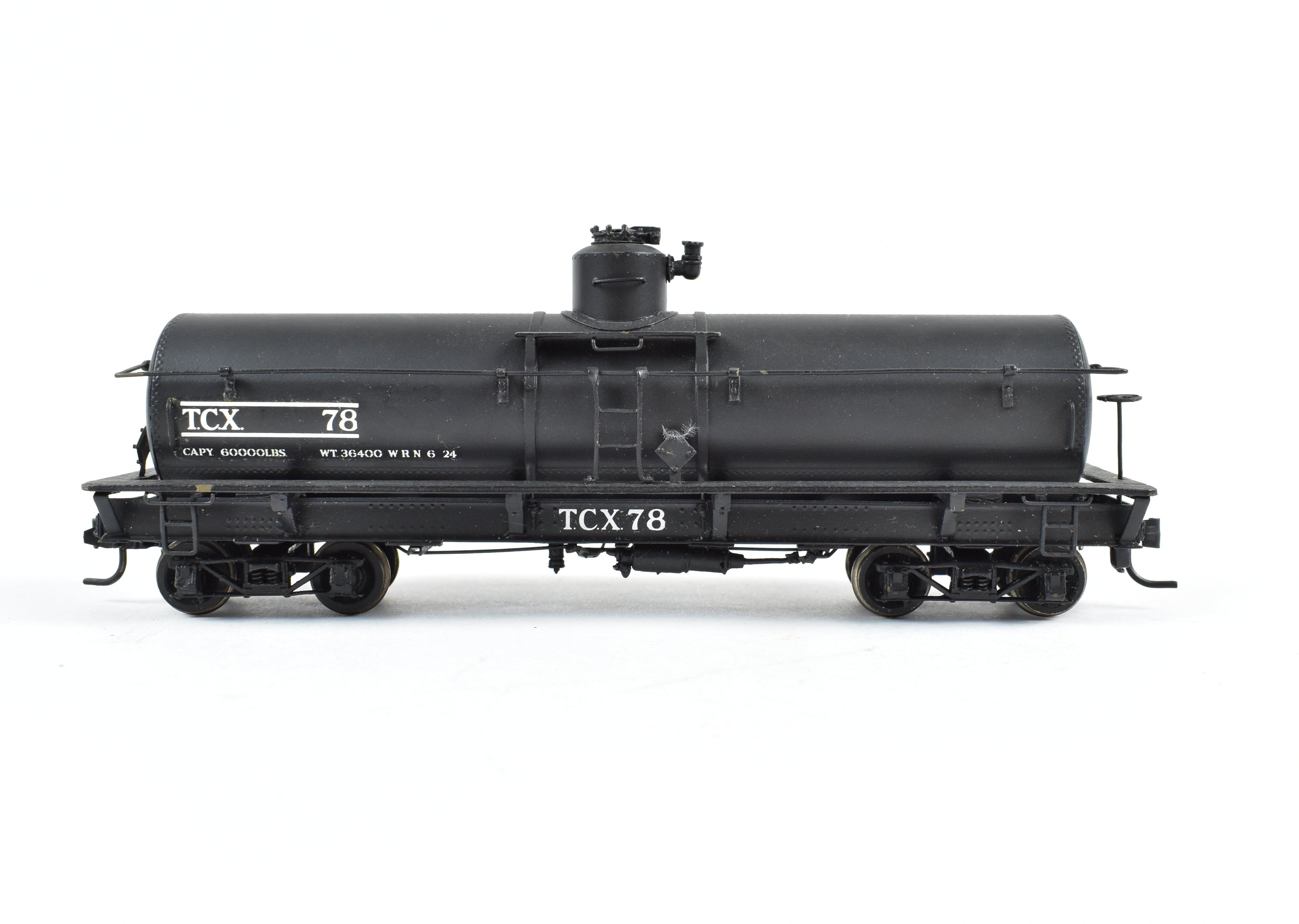HOn3 Precision Scale Co. Brass TCX - Texaco Single Dome Tank Car TCX 76