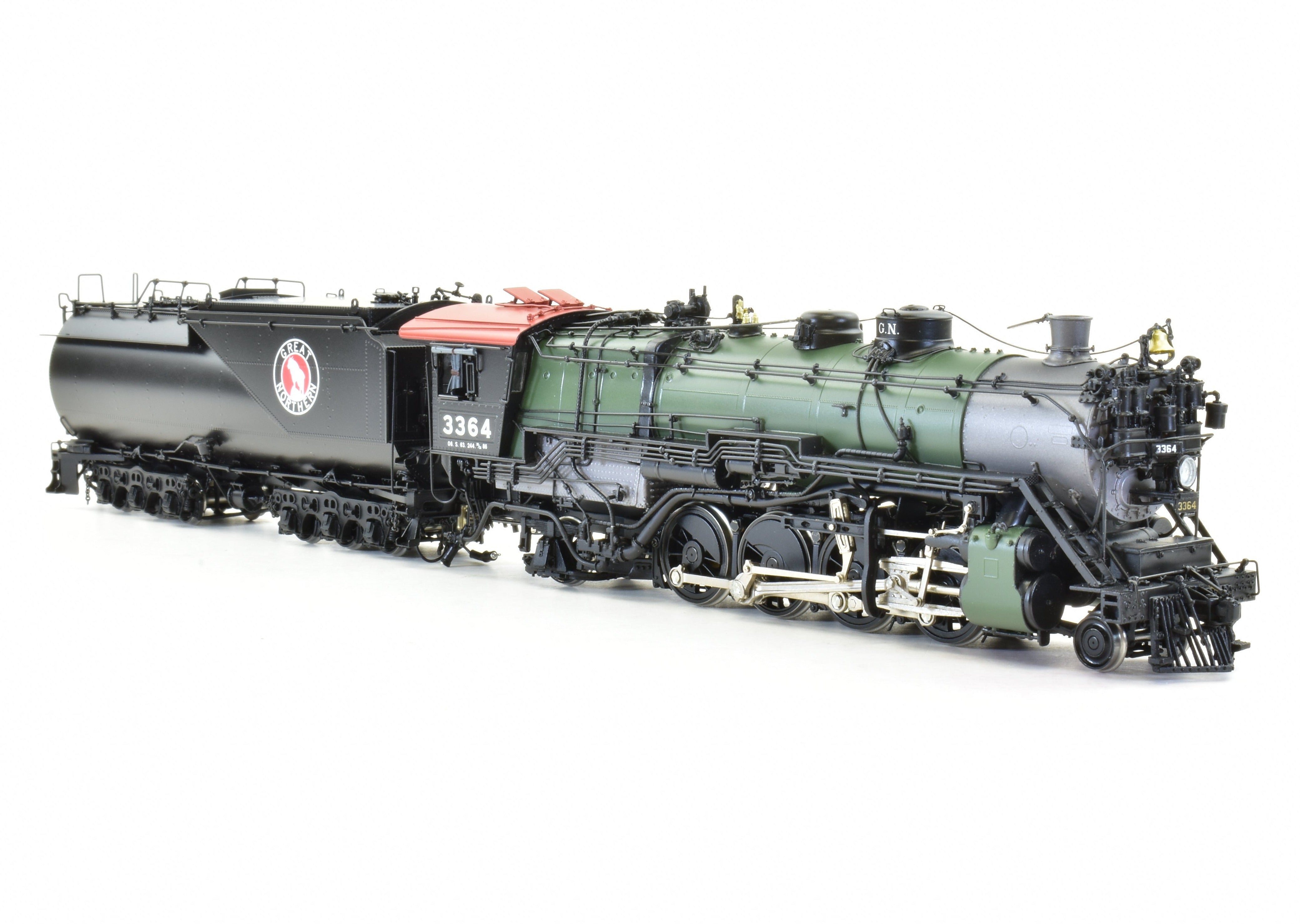 HO Scale Brass Model Train Engine - W&R Enterprises Great Northern O - 6 2 - 8 - 2 Version 2, FP #3364