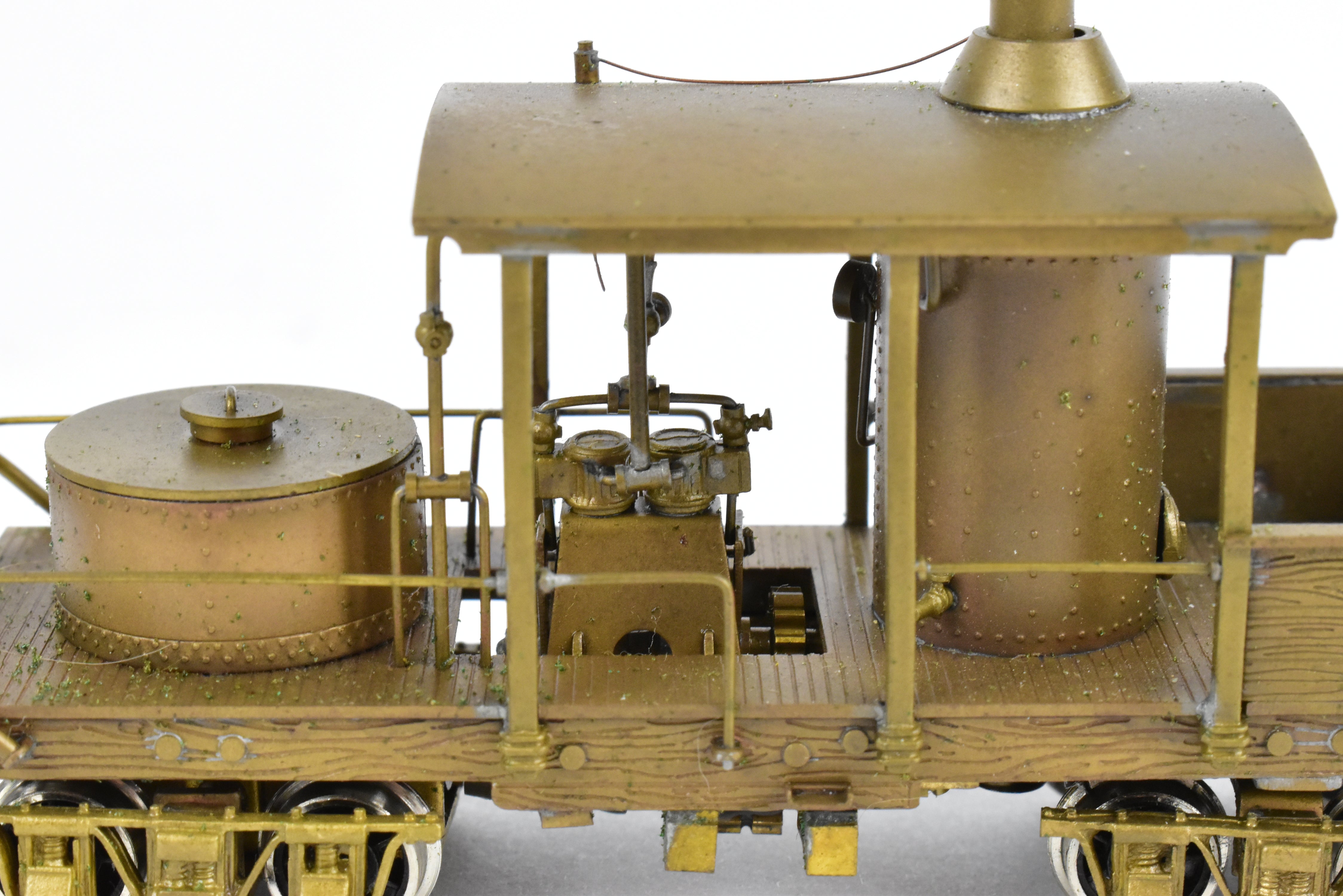 HO Scale Brass NWSL 12-Ton Climax Vertical Boiler Logging Locomotive
