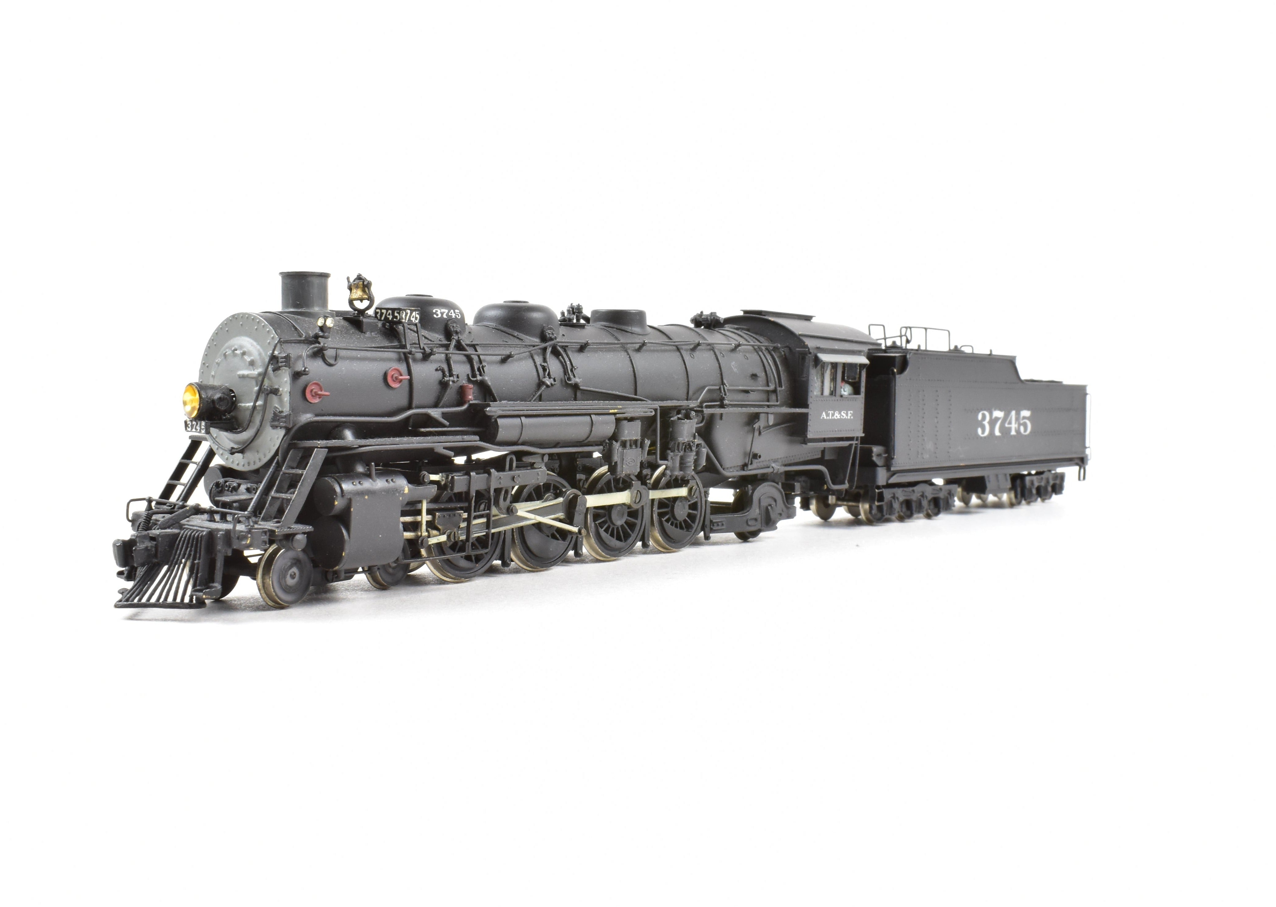 HO Scale Brass Model Train - Balboa ATSF - Santa Fe 3700 Class 4-8-2 Mountain Steam Locomotive CP #3745