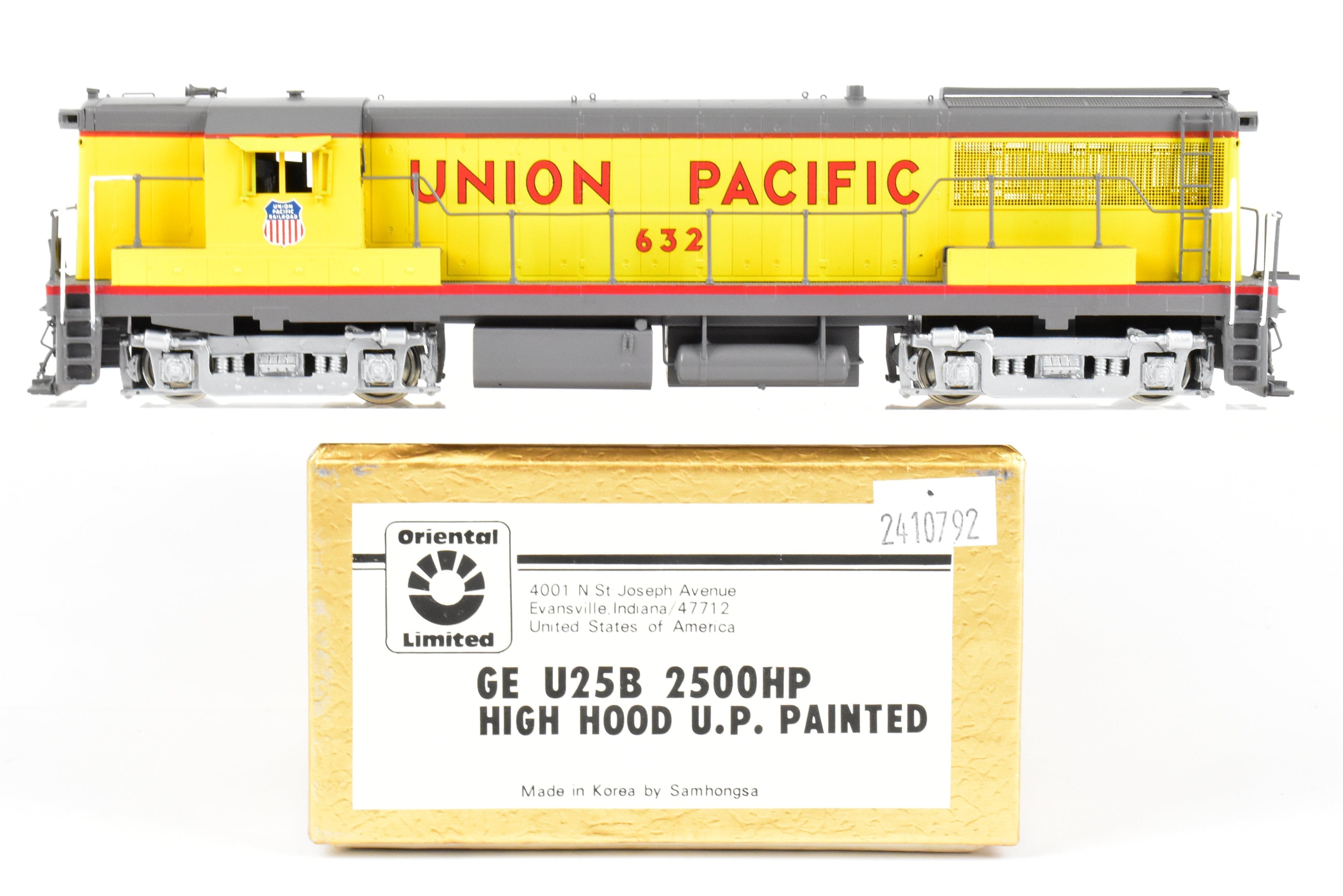 HO Scale Brass Union Pacific GE U25B 2500 HP Model No. 632