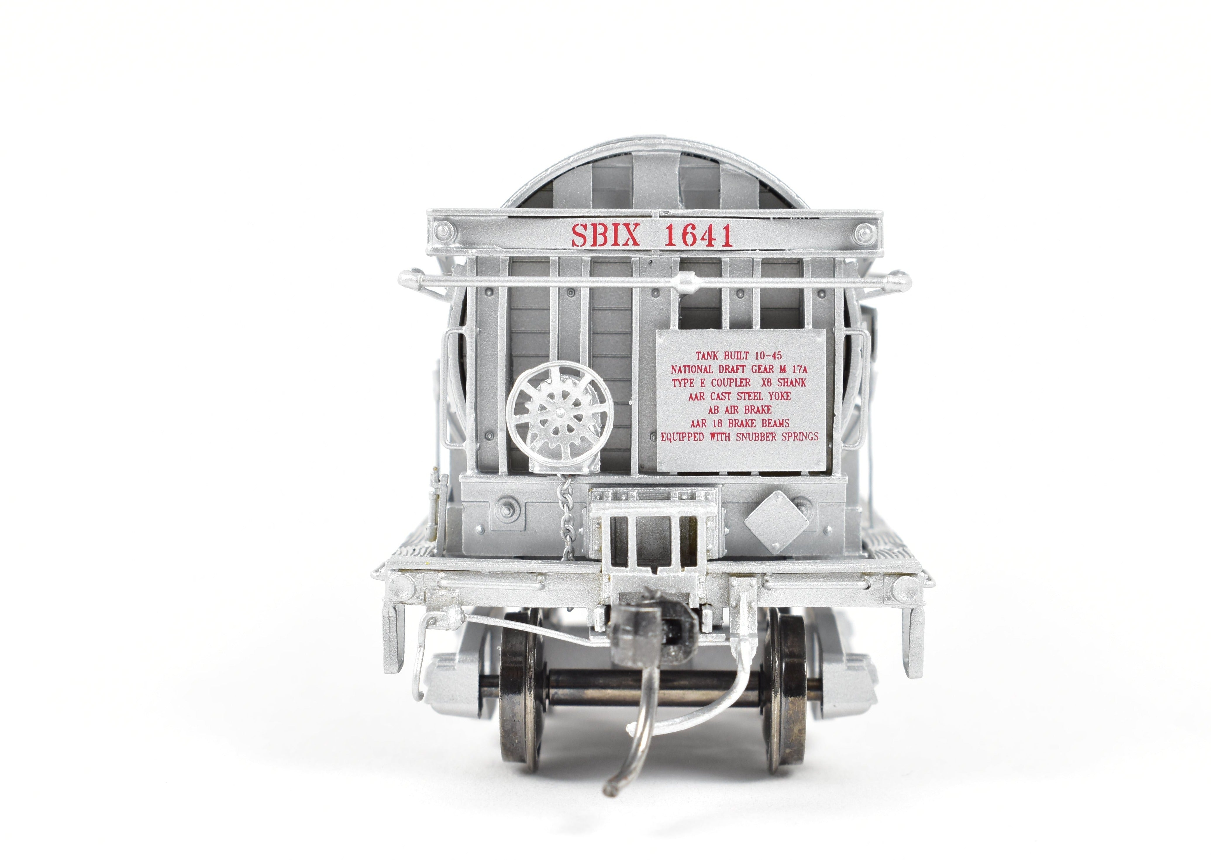 High - Quality HO Scale New Brass Model Train for North Bank Line, Standard Brand Vinegar Car with SBIX 1641 Specification