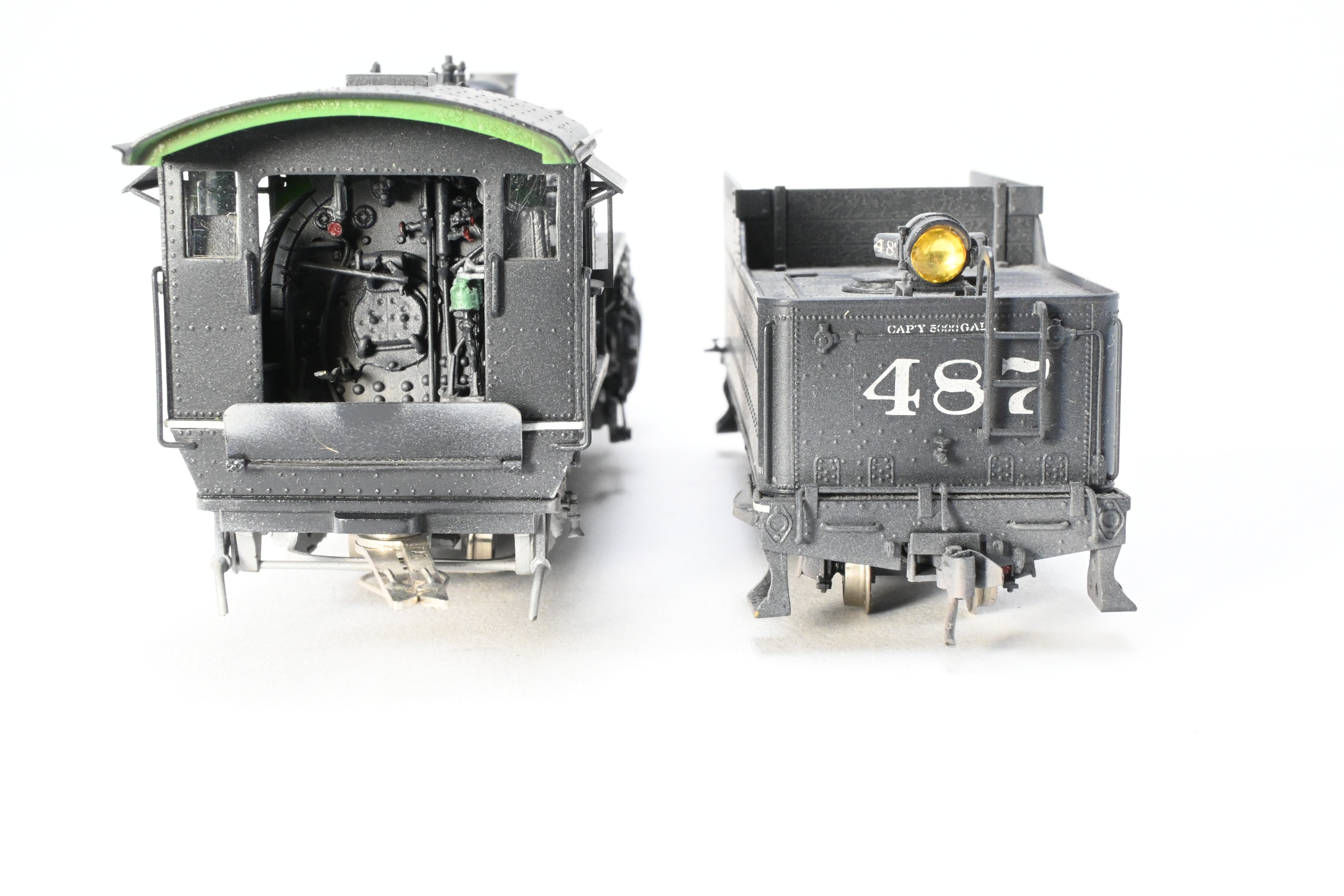 HOn3 Scale Brass Precision Model Train - Denver & Rio Grande Western K-36 CP No. 487 Flying Grande with Weathered Finish by Precision Scale Co.