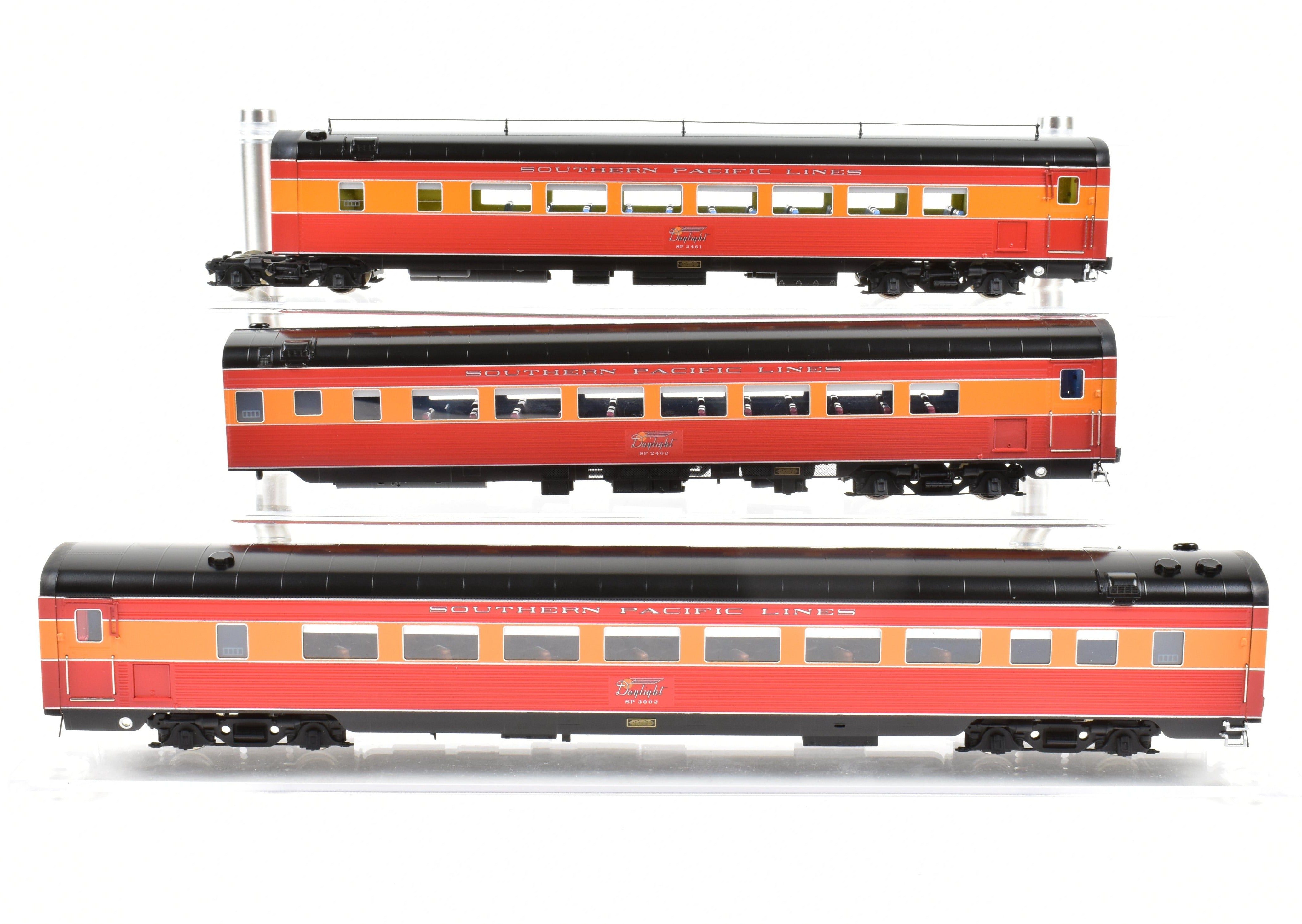 High - Quality HO Scale Brass Model Train CON CIL - Challenger Imports SP - Southern Pacific 1941 Morning Daylight 16 - Car Complete Full Train Set Along with 10 - Car Set and Two 3 - Car Add - On Sets FP