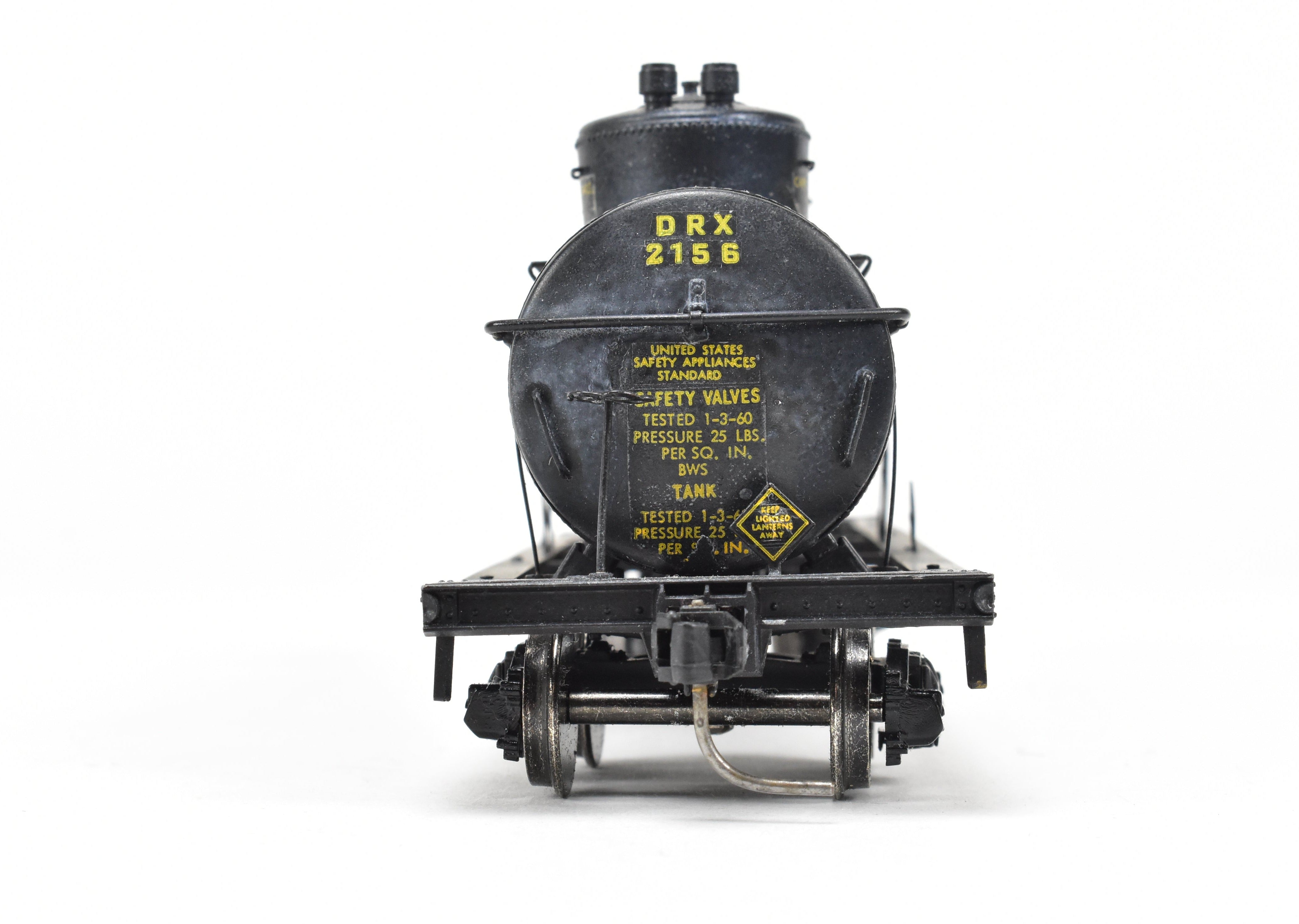 O Scale Brass Deep Rock 3 - Dome Tank Car with Kadee Couplers, No Original Box