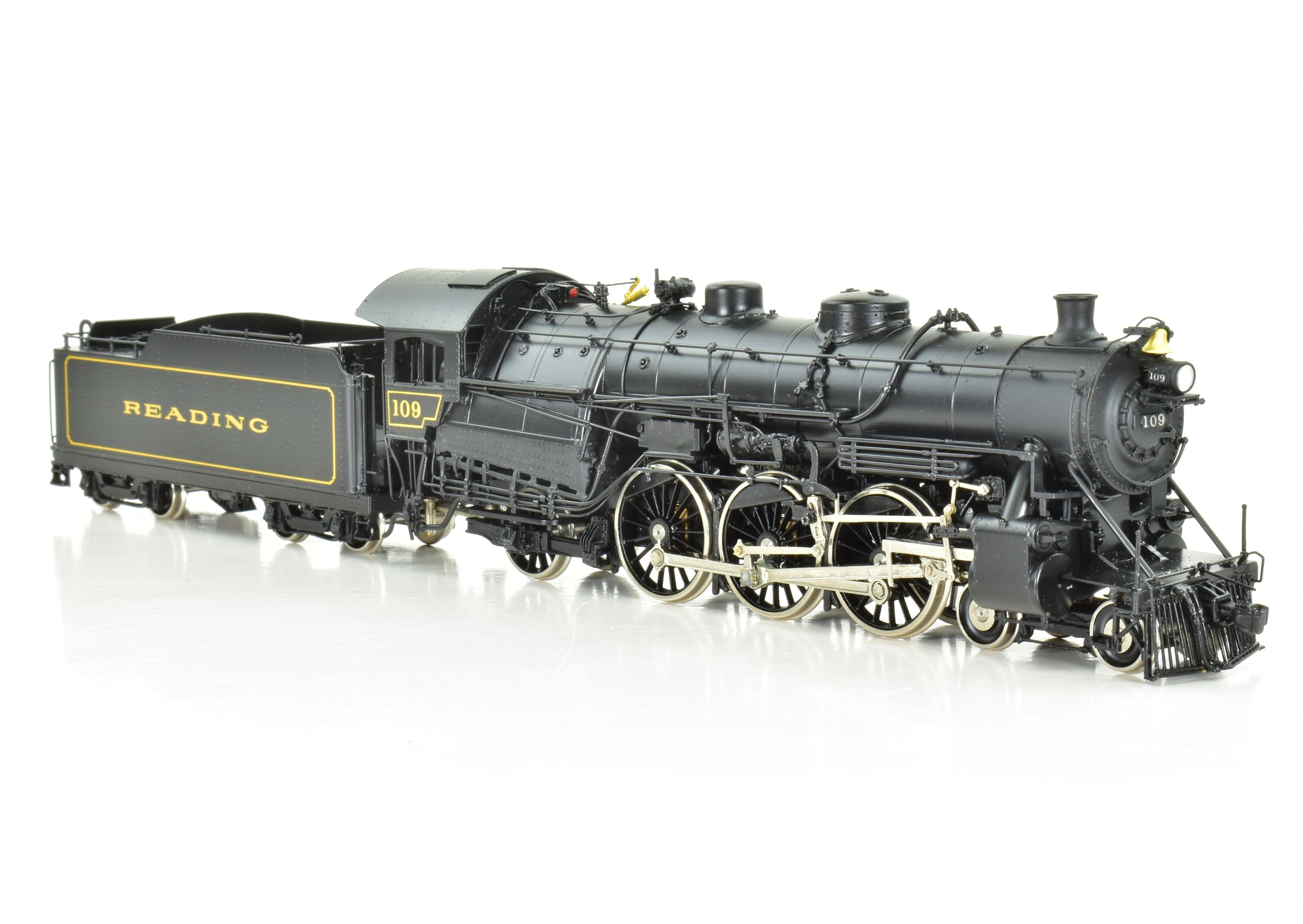 HO Scale Brass Model Train - Overland Models Reading G1Sa 4-6-2 FP Steam Locomotive No. 109