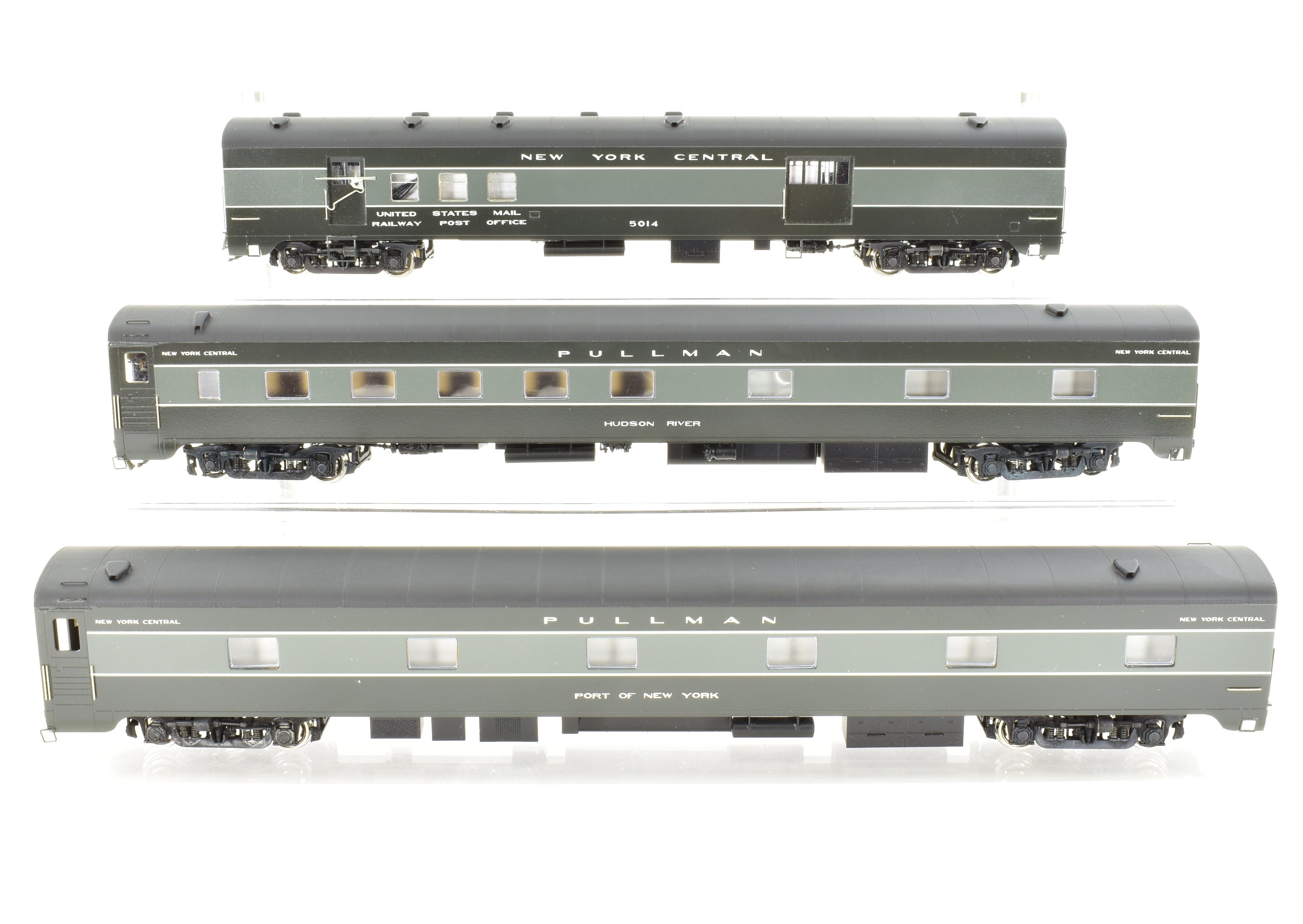 HO Scale Brass Model Train Set - Erie Limited NYC - New York Central 1948 20th Century Limited with 2 E7 A/B Locomotives and 9-Car Set