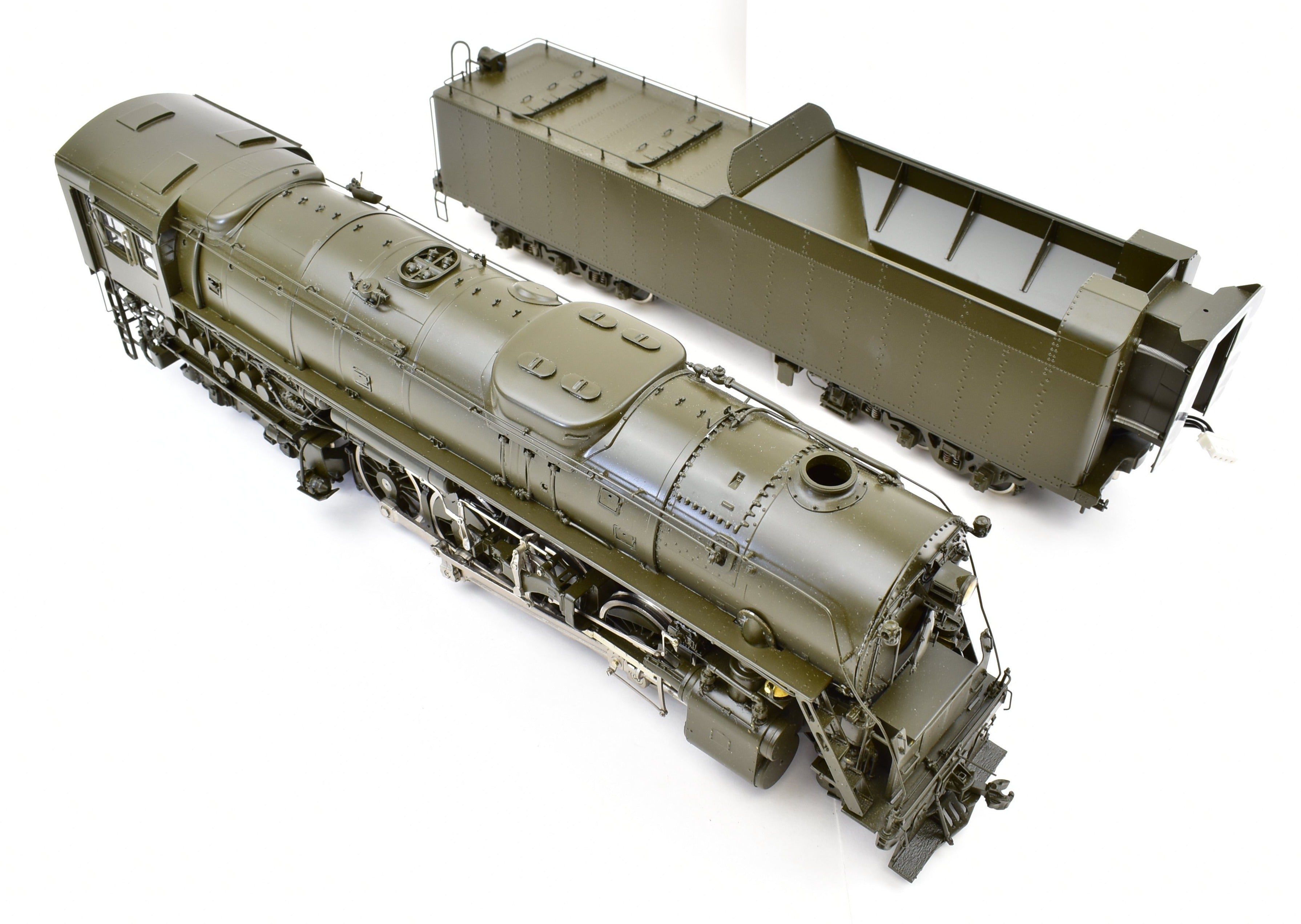 O Scale Brass Model Train - Overland Models, Inc. Pittsburgh & Lake Erie A-2 2-8-4 Factory Painted by Ajin in Korea