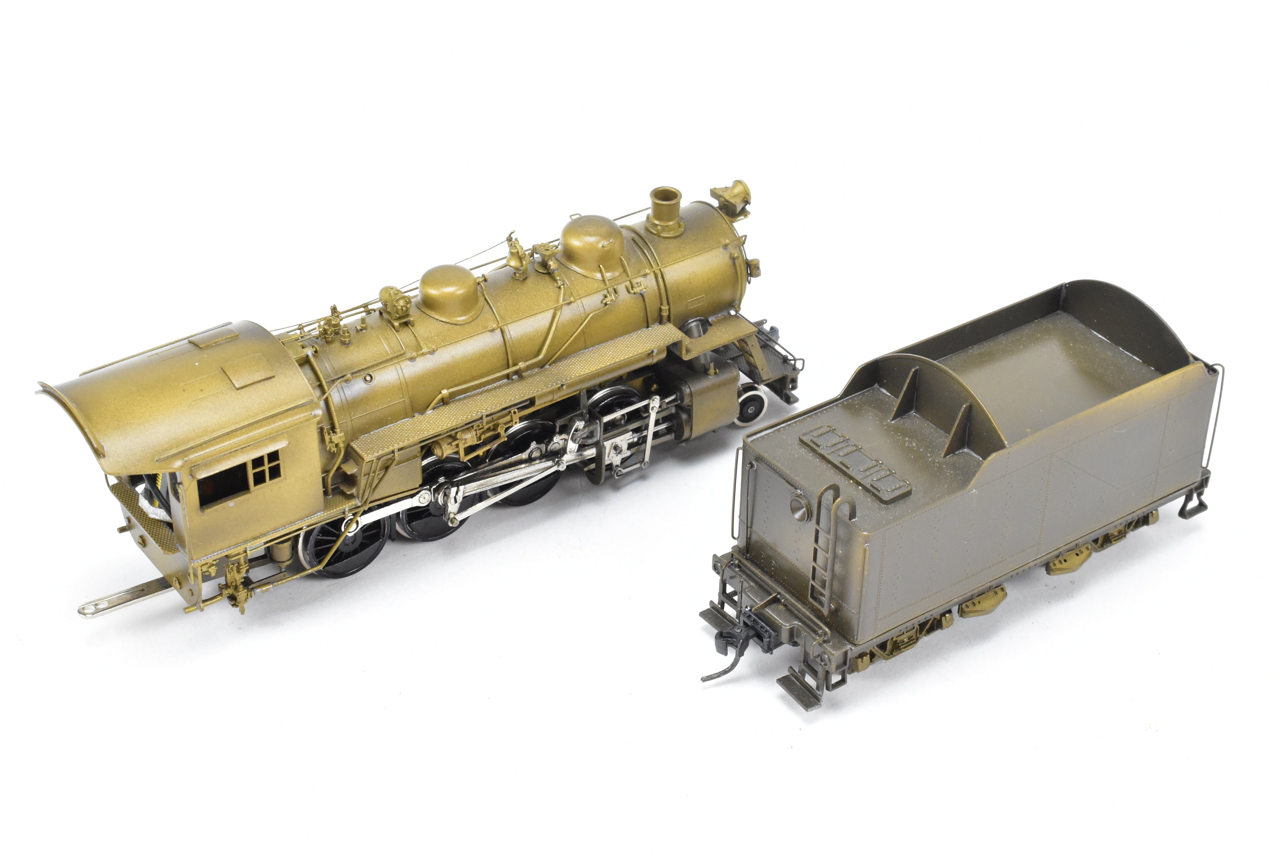 HO Scale Brass Pacific Fast Mail (PFM) Baltimore & Ohio Class E - 27ca 2 - 8 - 0 Steam Locomotive Power Series Model from 1977 Run with Incorrect Locomotive Details