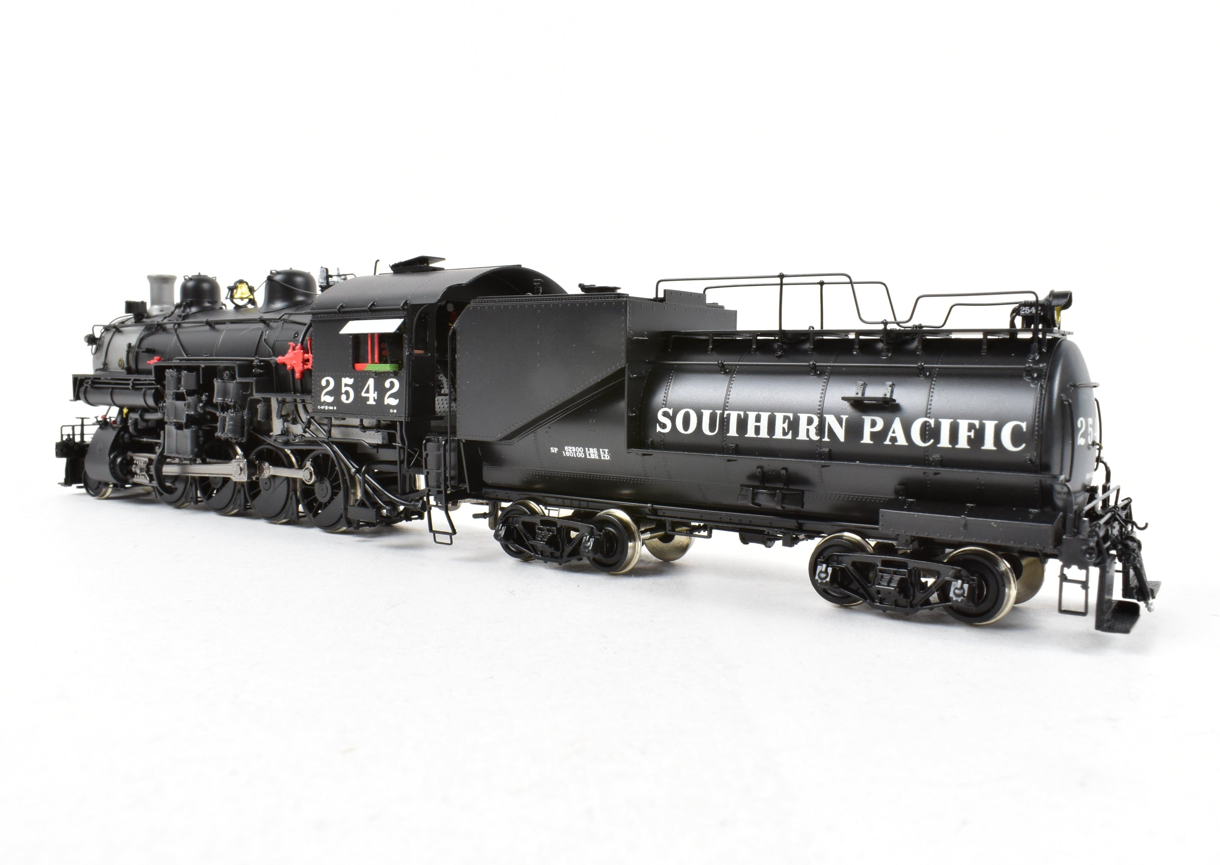 HO Scale Brass Steam Locomotive - Challenger Imports SP - Southern Pacific Class C - 9 2 - 8 - 0 Front Pilot Engine #2542