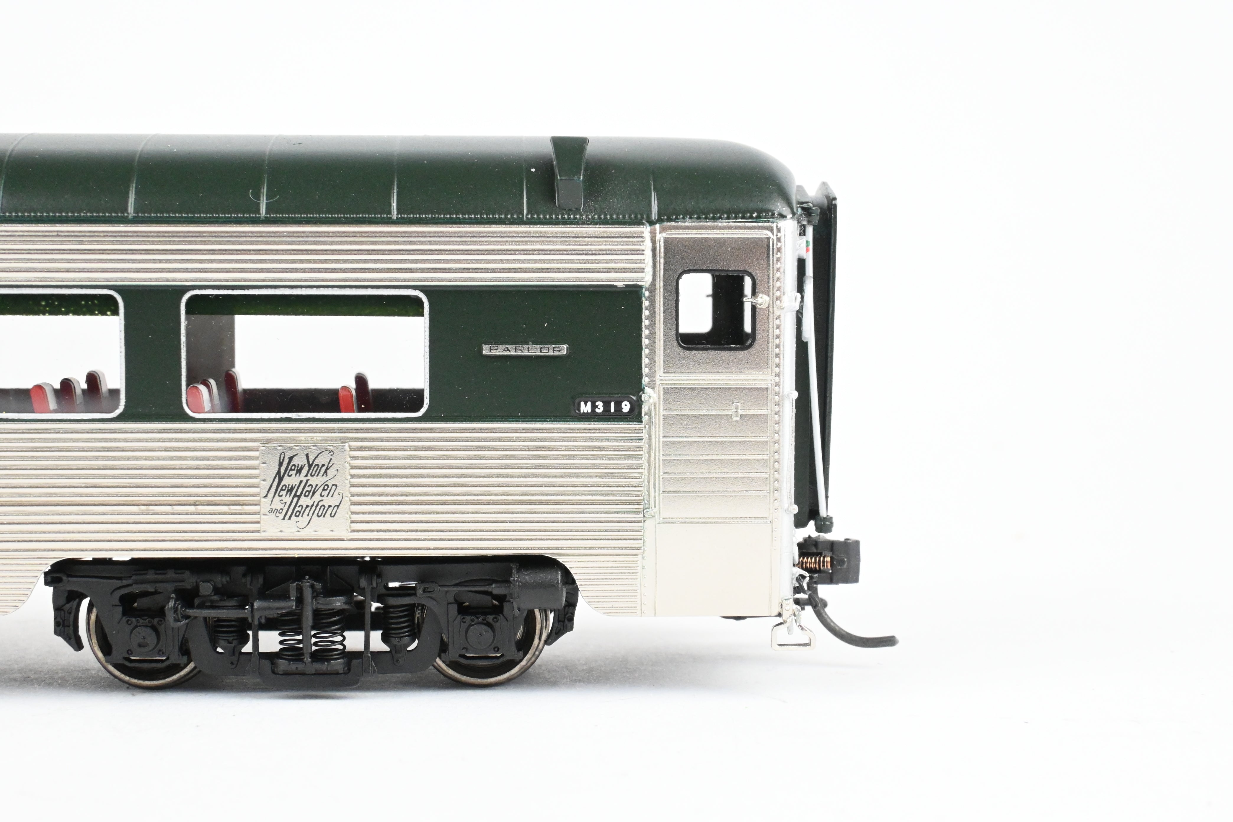 HO Scale Brass Model Railway Classics New Haven City Series Parlor Car - FP Holyoke No. 319, 1948 Era Merchants Limited Edition