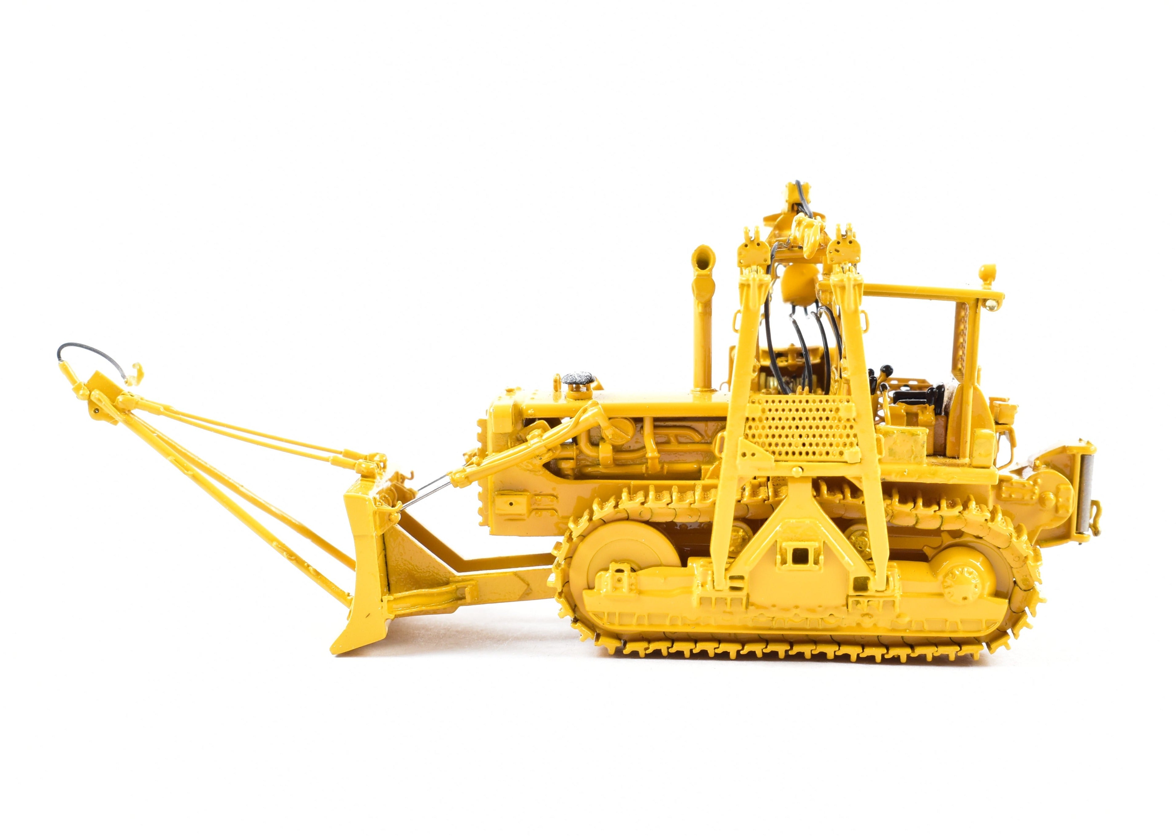 HO Brass OMI Overland D&RGW Pipe Laying Dozer FP in Factory Yellow