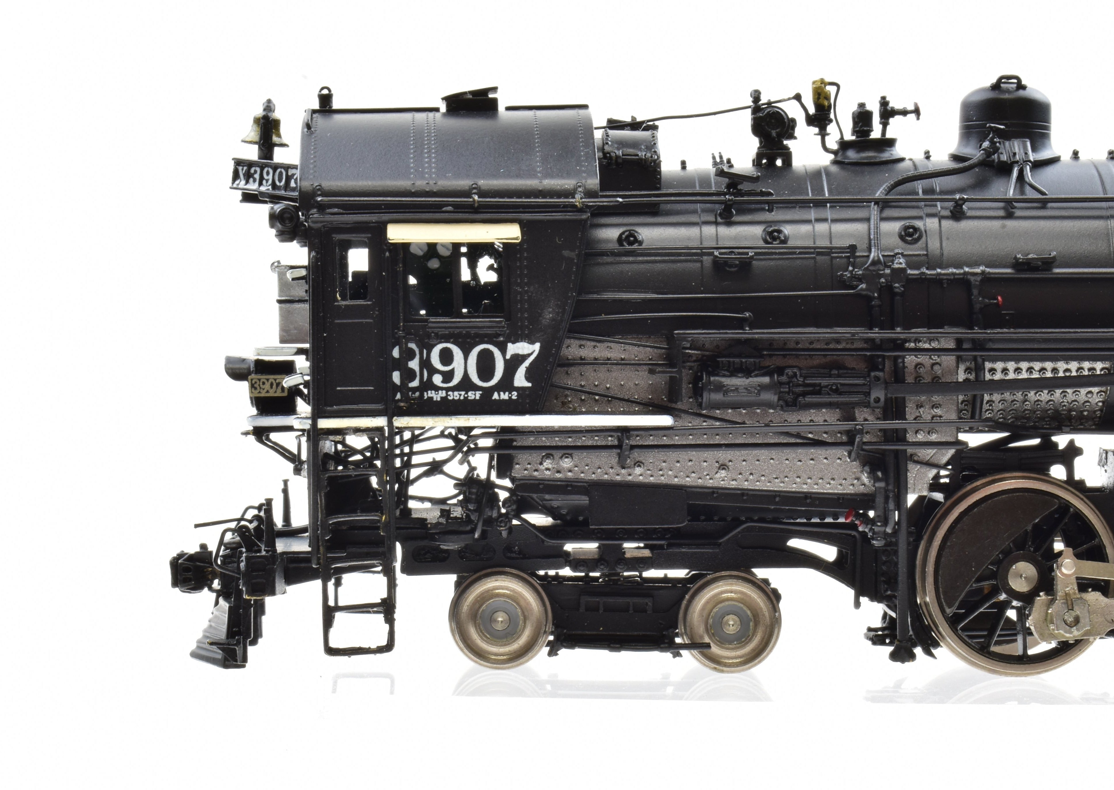 HO Scale Brass Key Imports Southern Pacific AM - 2 4 - 6 - 6 - 2 Cab Forward #3907 Post - War Model