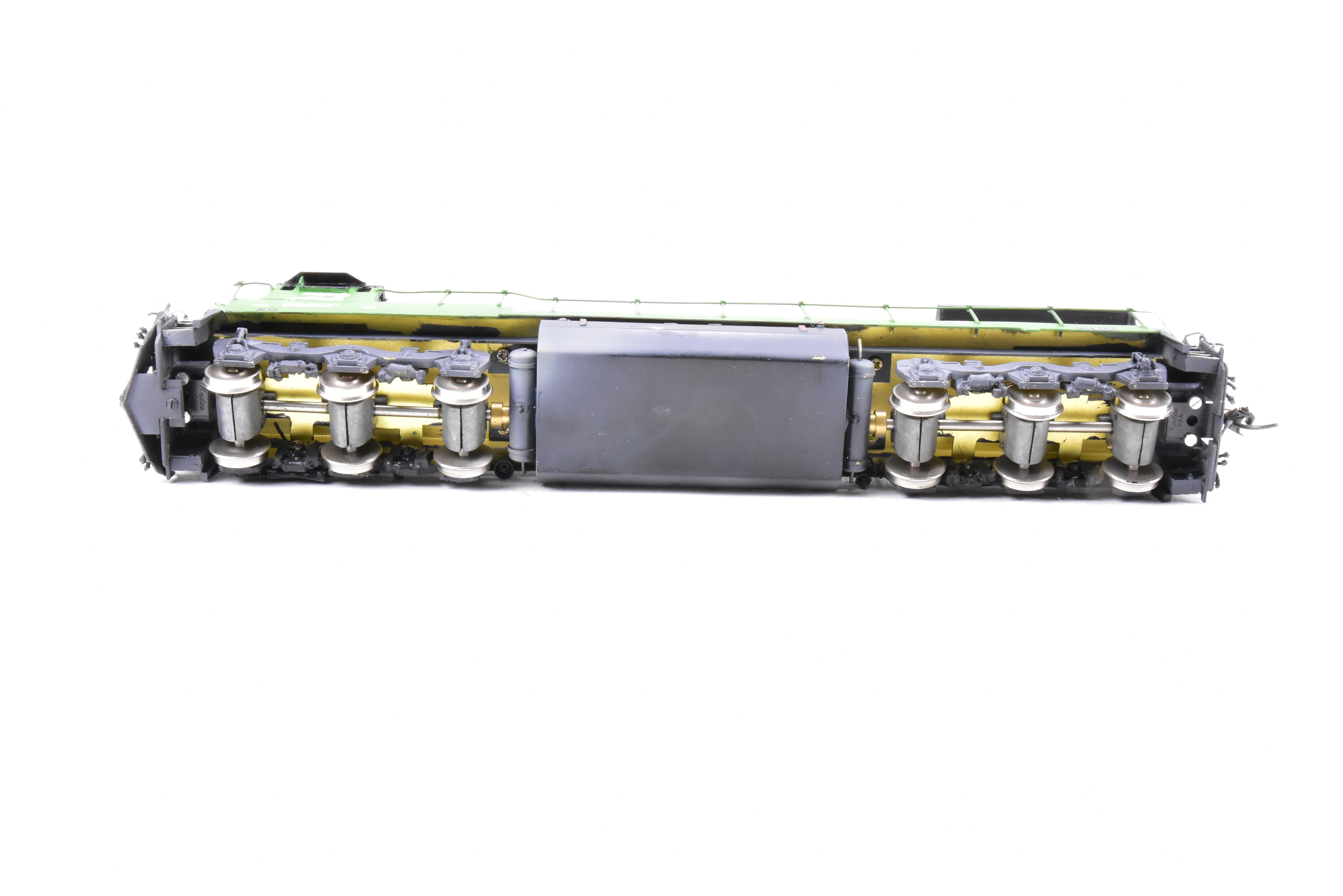 HO Scale Brass Model Train Locomotive - Overland Models Inc. Burlington Northern GE C30 - 7 Four Window Cab Custom Painted Locomotive No. 5567