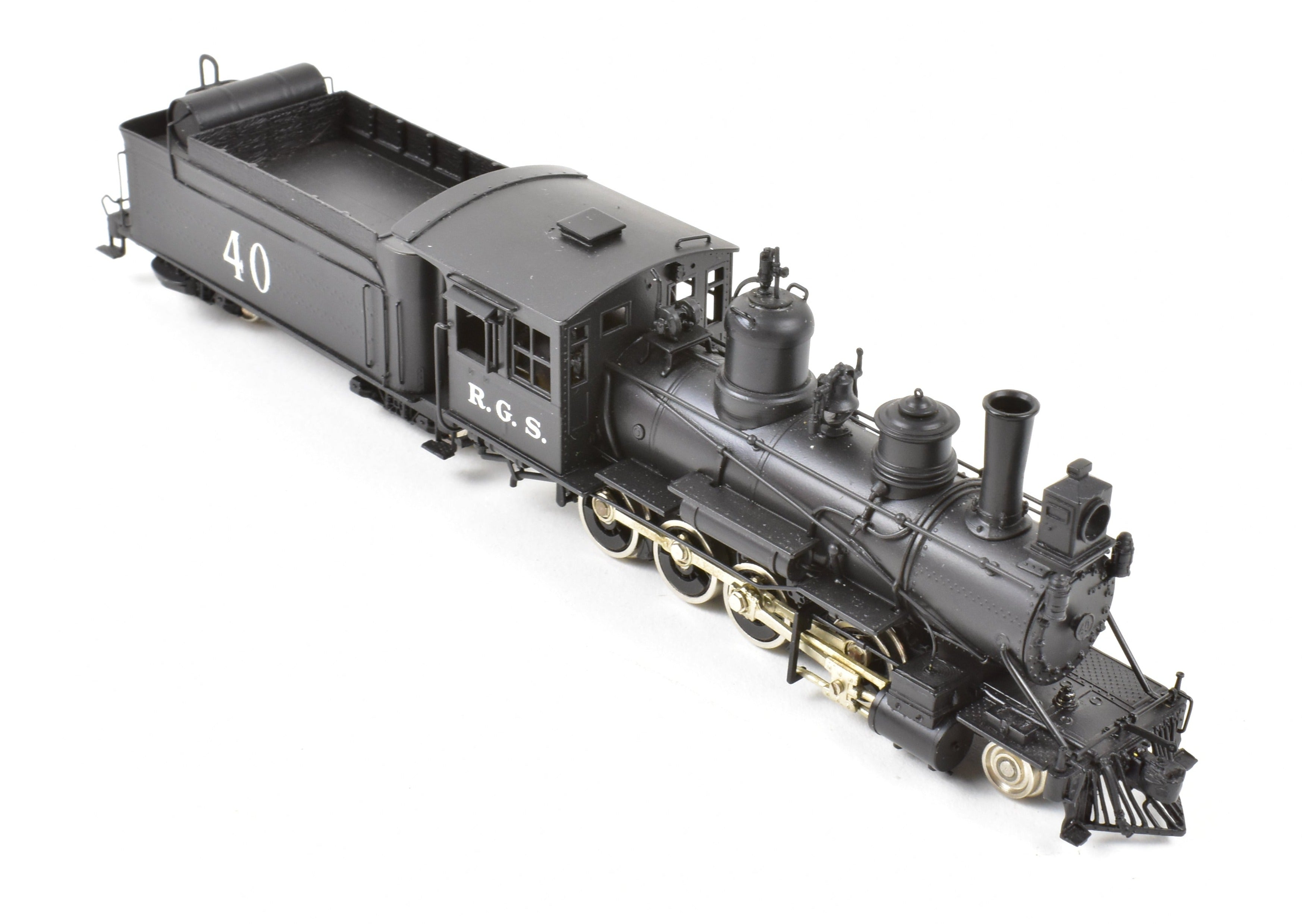 HOn3 Scale Brass Model Train - Key Imports RGS Rio Grande Southern C - 19 No. 40 2 - 8 - 0 Consolidation Factory - Painted Replica