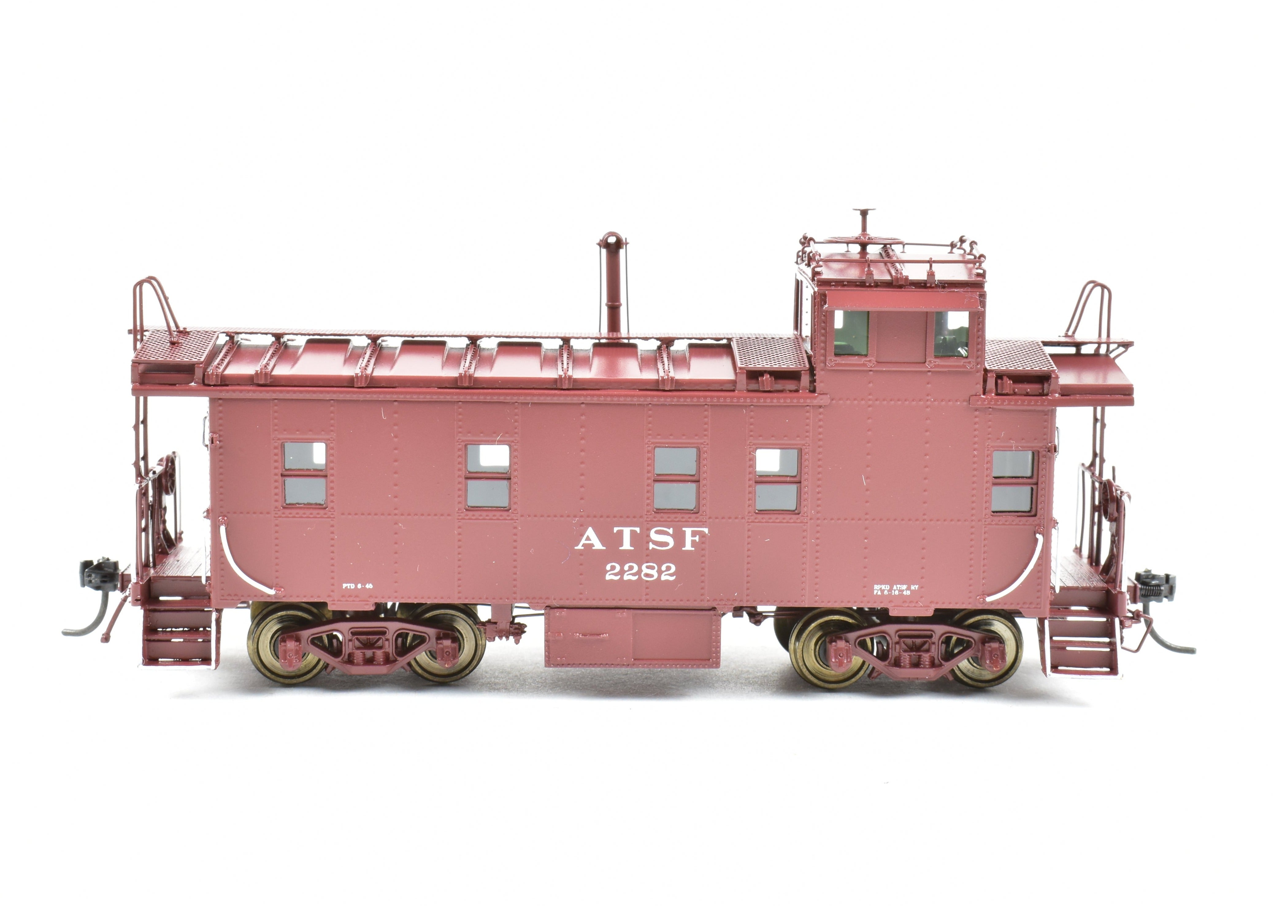 HO Brass DVP Santa Fe Peaked Roof Caboose with Antenna, Road #11616