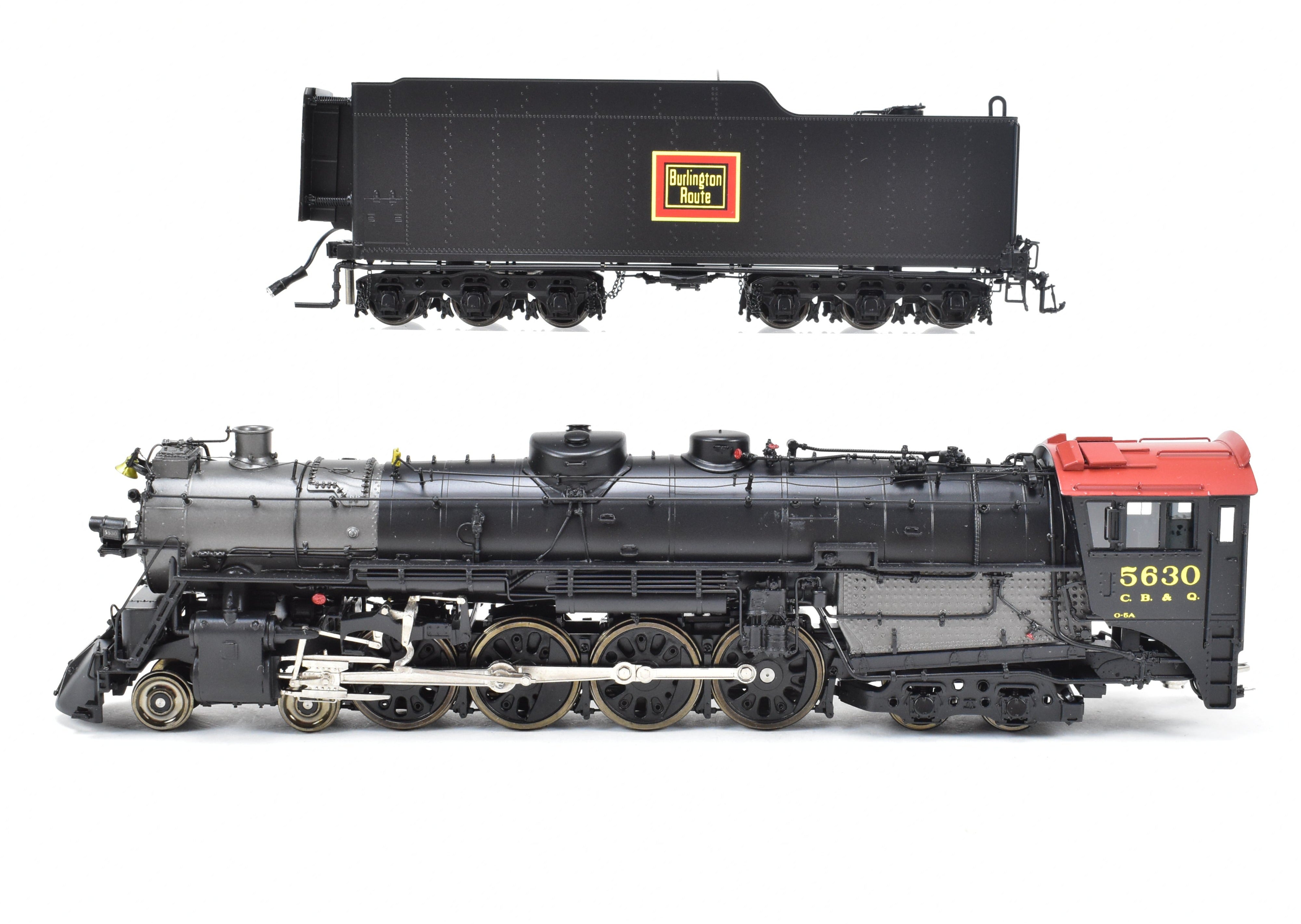 HO Scale Brass Model Train - Oriental Limited CB&Q - Burlington Route O - 5a 4 - 8 - 4 Factory Painted Locomotive #5630