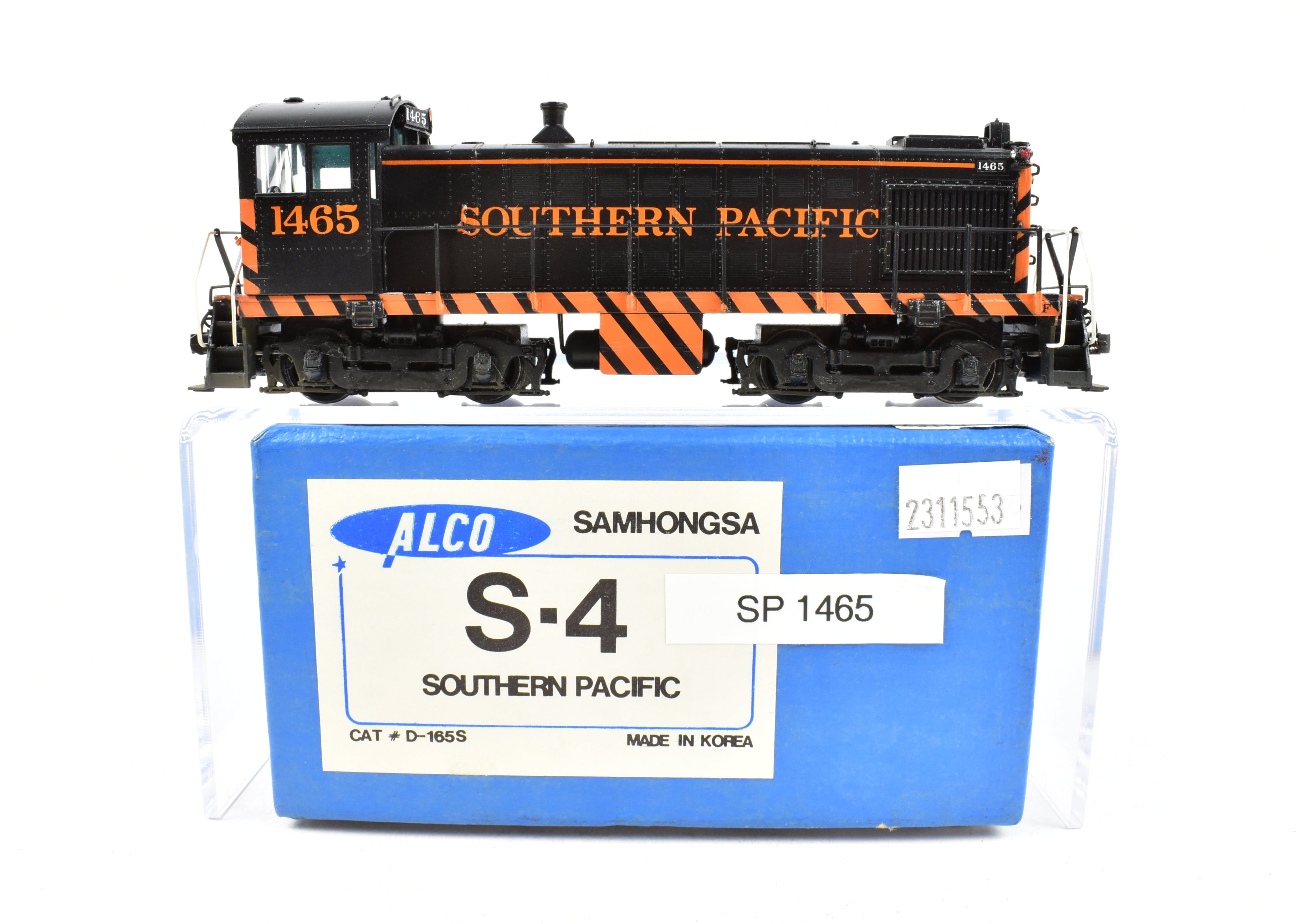 Custom Painted Tiger Stripe HO Brass ALCO S - 4 Switcher Model for Southern Pacific